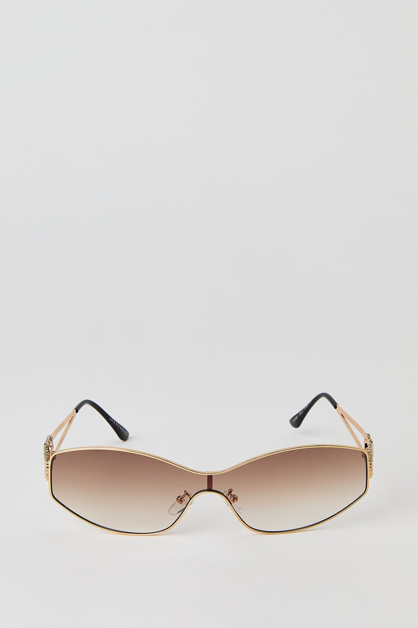 Double Heart Shield Sunglasses