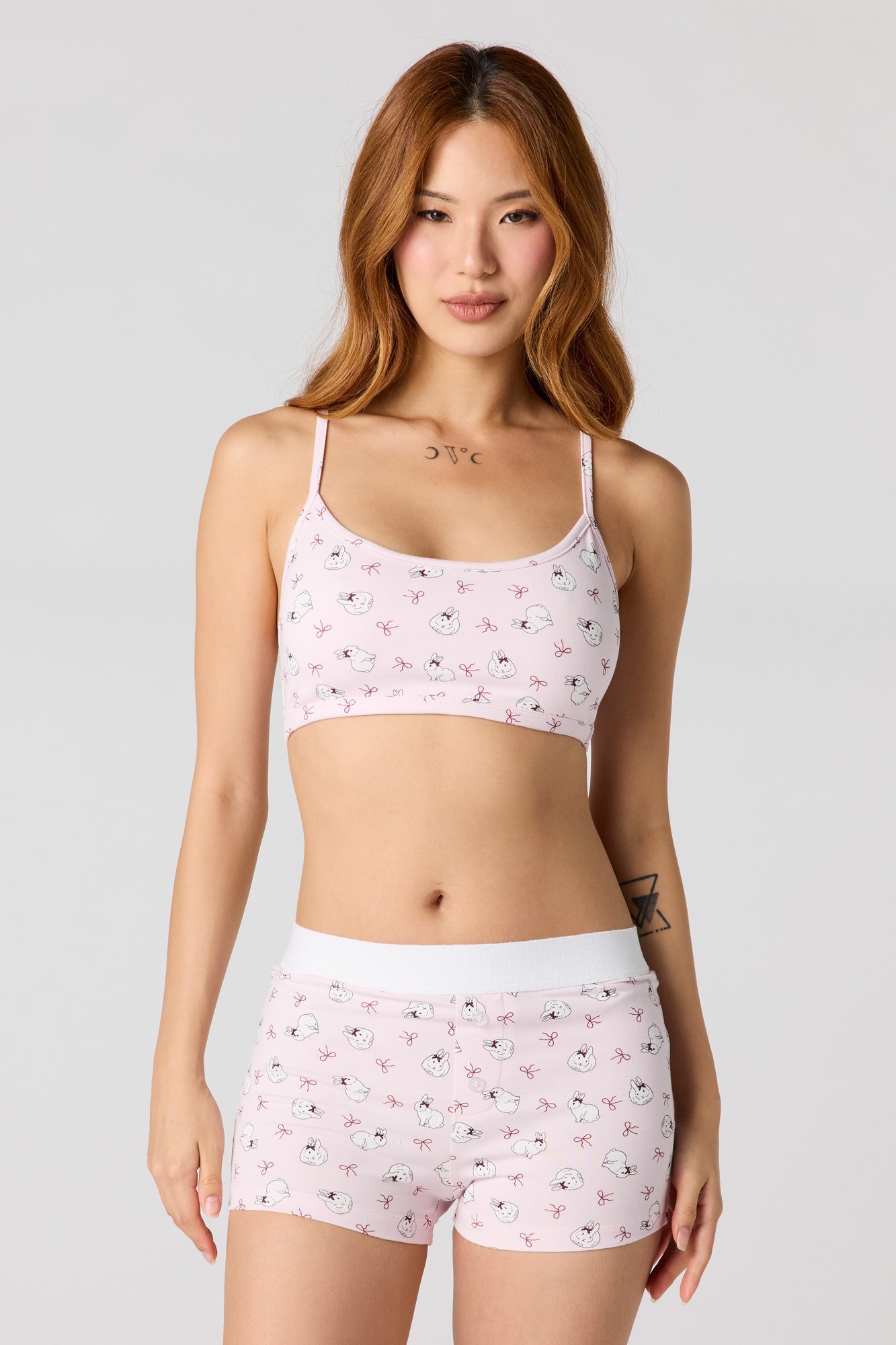 Cropped Tank & Boxer Short Set