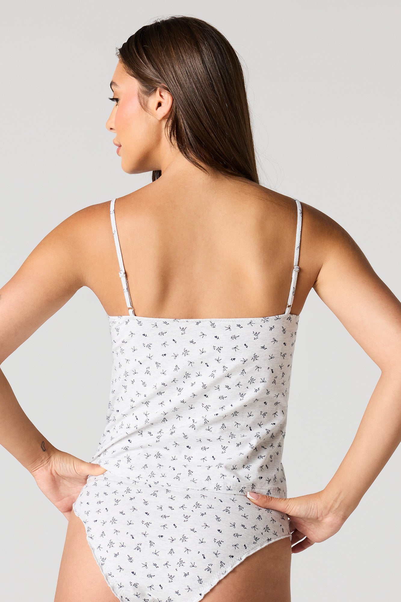 Printed Tank & Panty Set