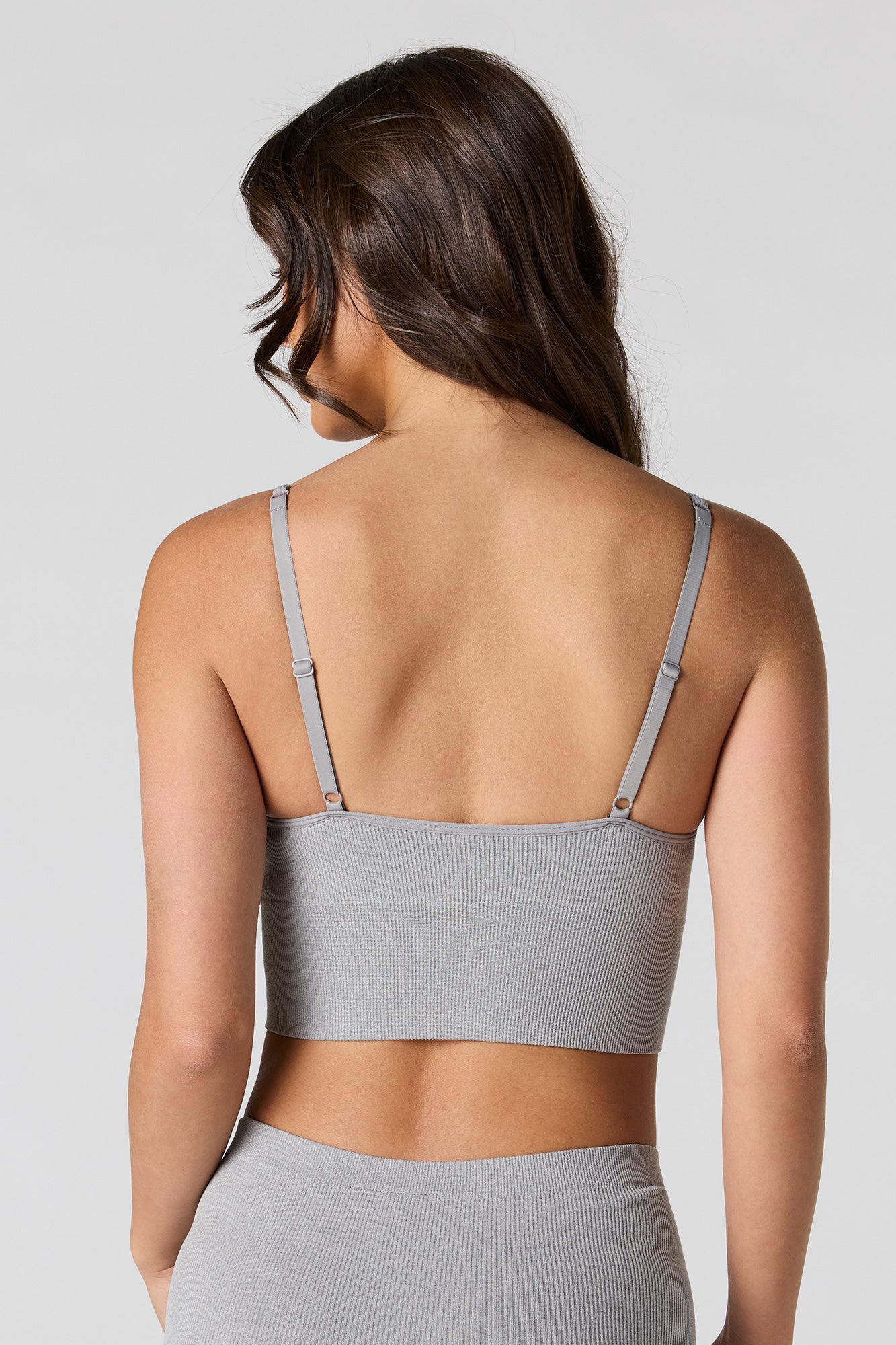 Seamless Ribbed Padded Bra