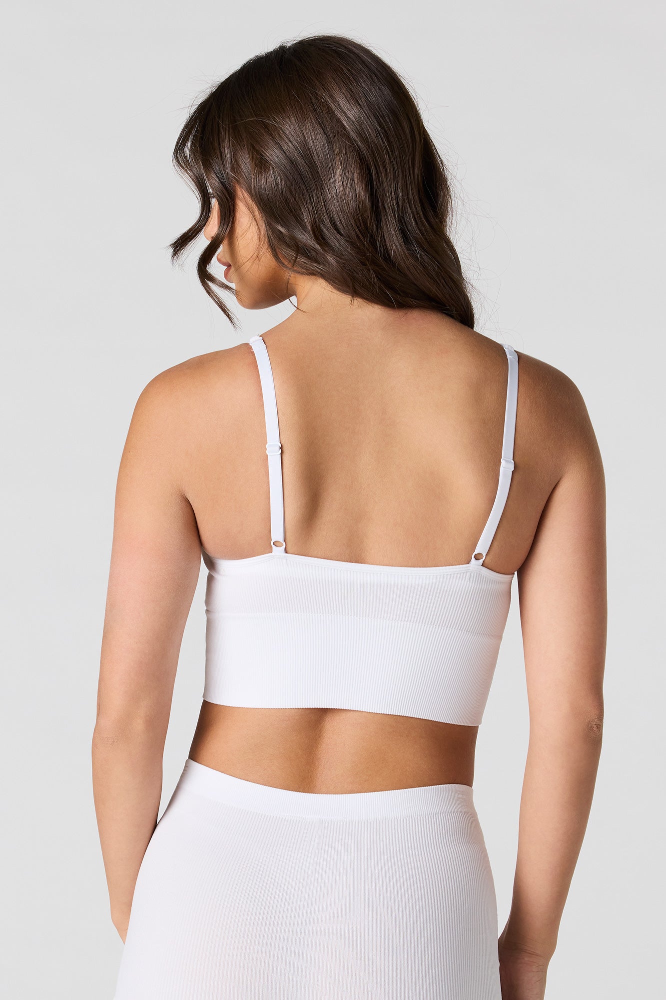 Seamless Ribbed Padded Bra