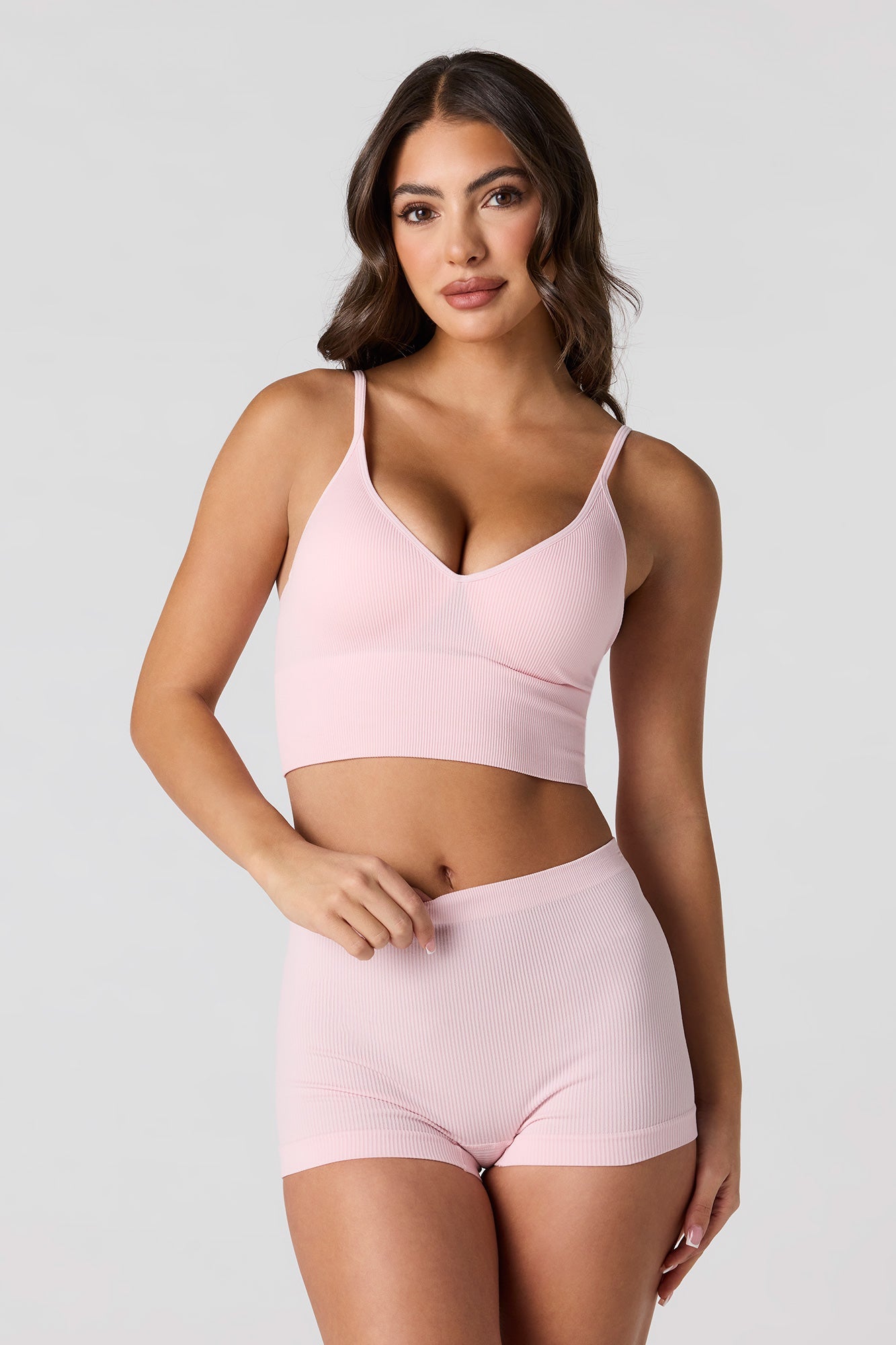 Seamless Ribbed Boy Short (2 Pack)
