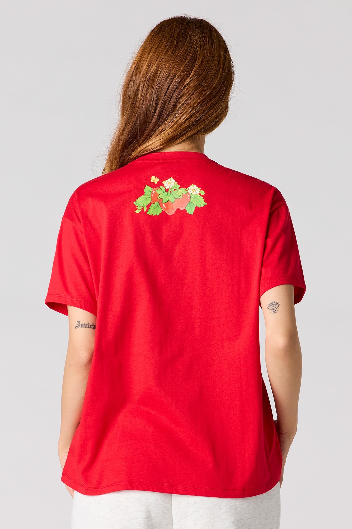 Strawberry Shortcake Graphic Boyfriend T-Shirt