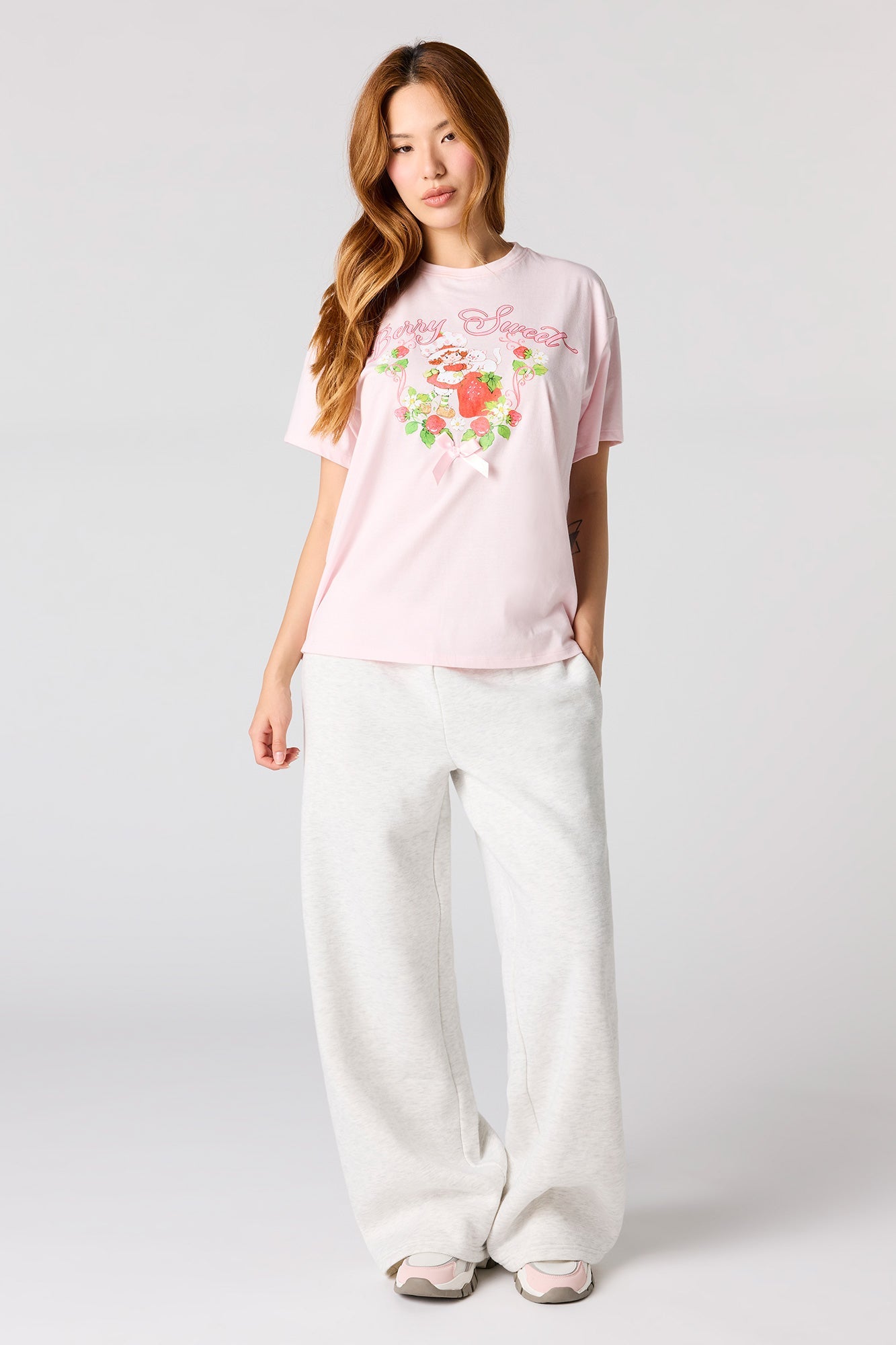 Strawberry Shortcake Graphic Boyfriend T-Shirt