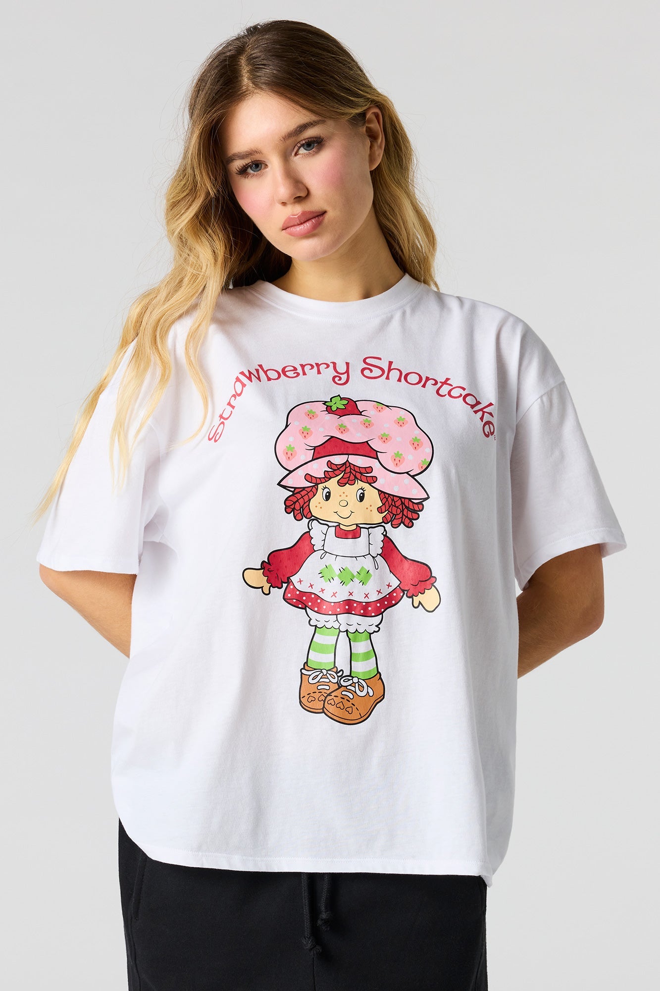 Strawberry Shortcake Graphic Boyfriend T-Shirt