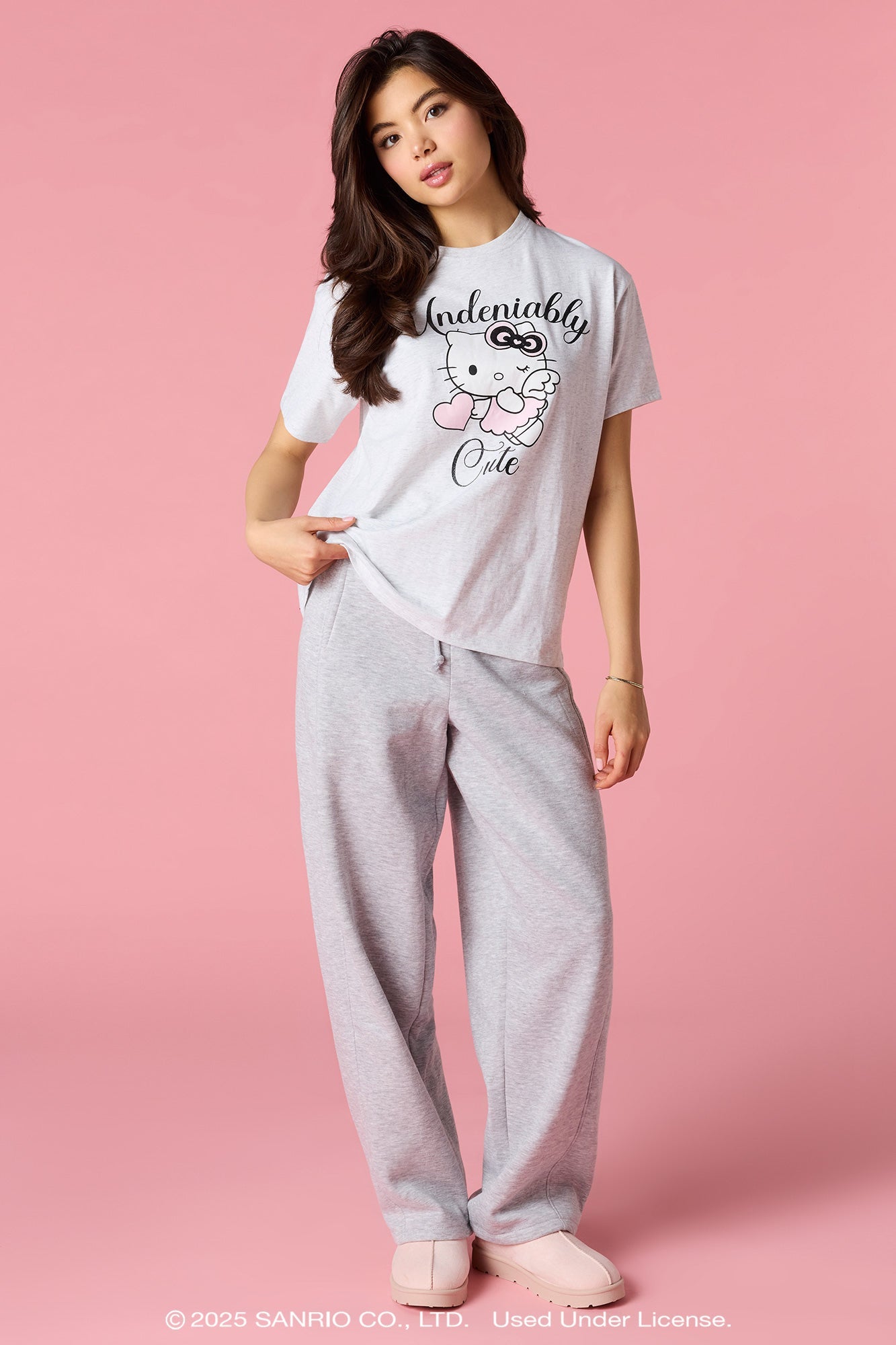 Hello Kitty® Angel Graphic Boyfriend T-Shirt