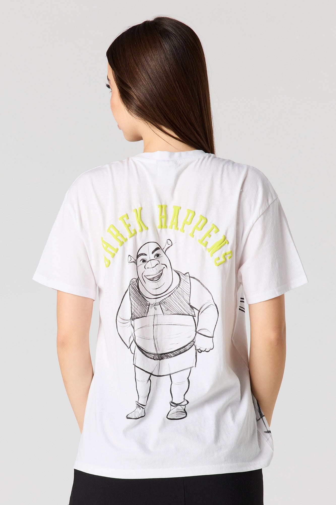 Shrek Puff Print Boyfriend T-Shirt