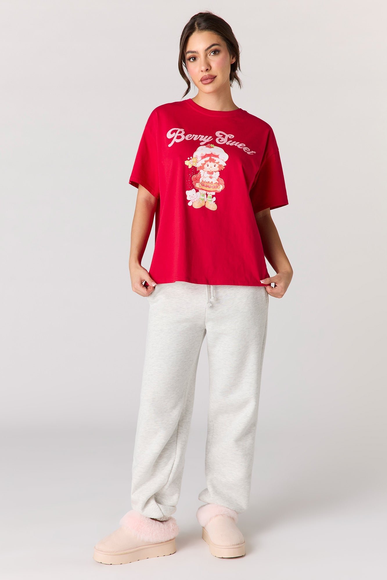 Luxe Heavy Cotton Strawberry Shortcake Graphic T-Shirt