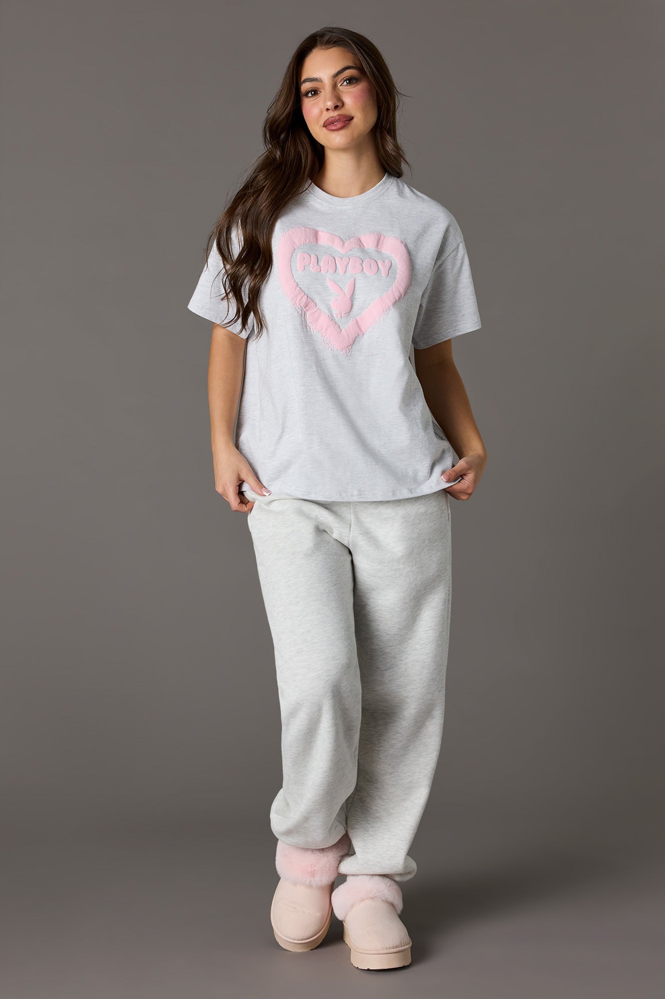 Luxe Heavy Cotton Playboy Puff Print T-Shirt
