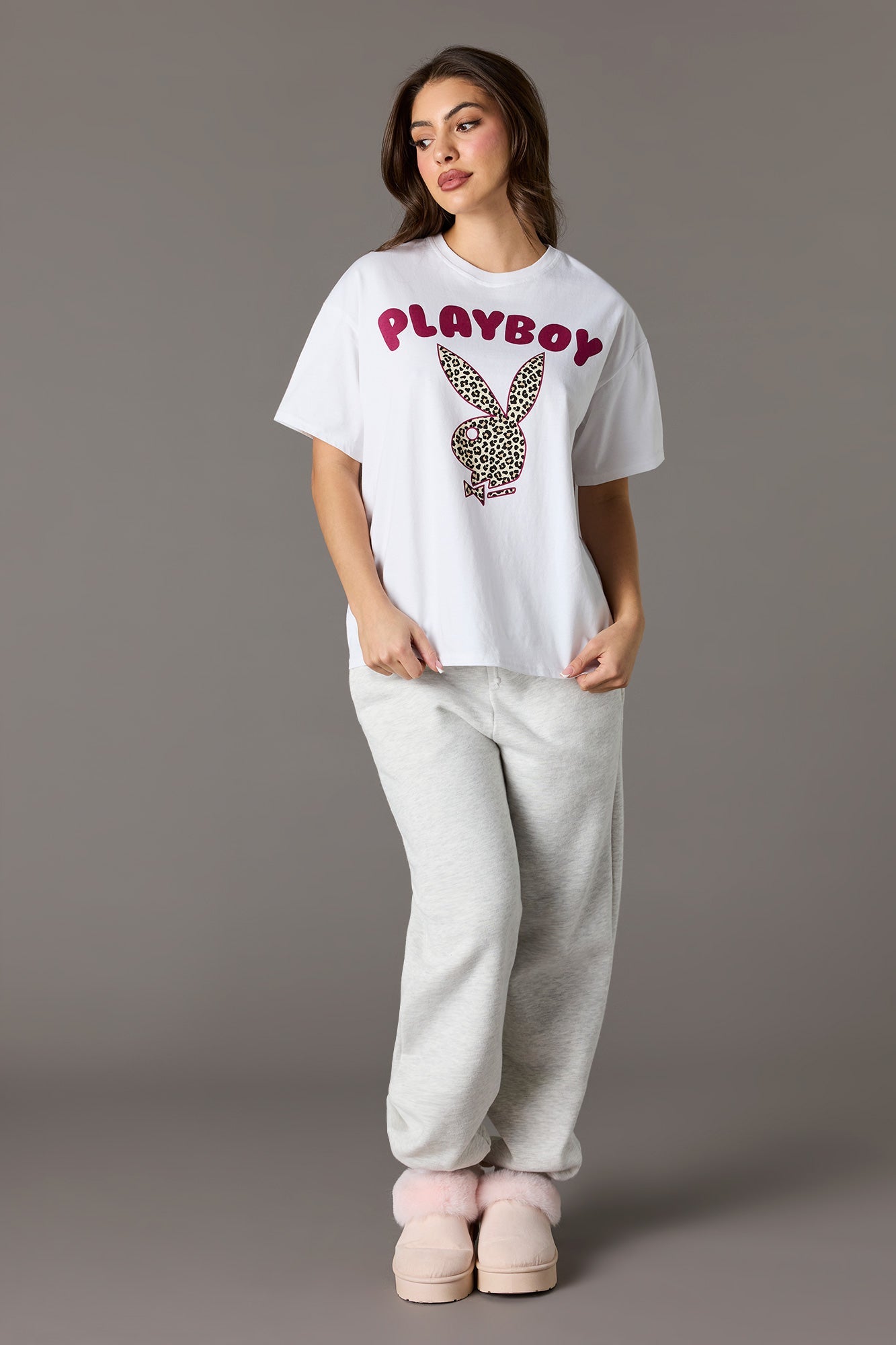 Luxe Heavy Cotton Playboy Puff Print T-Shirt