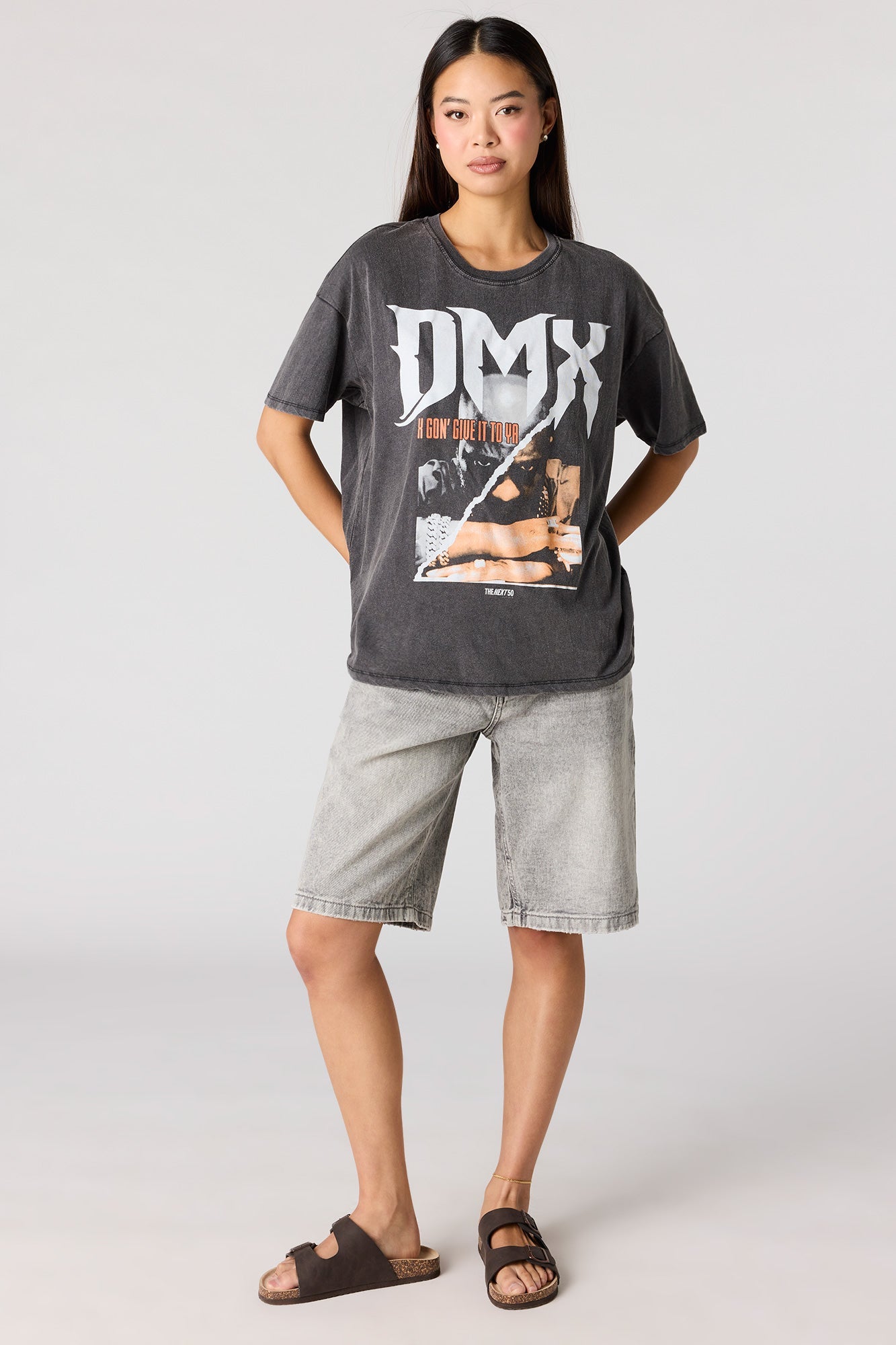 DMX Graphic Washed Boyfriend T-Shirt