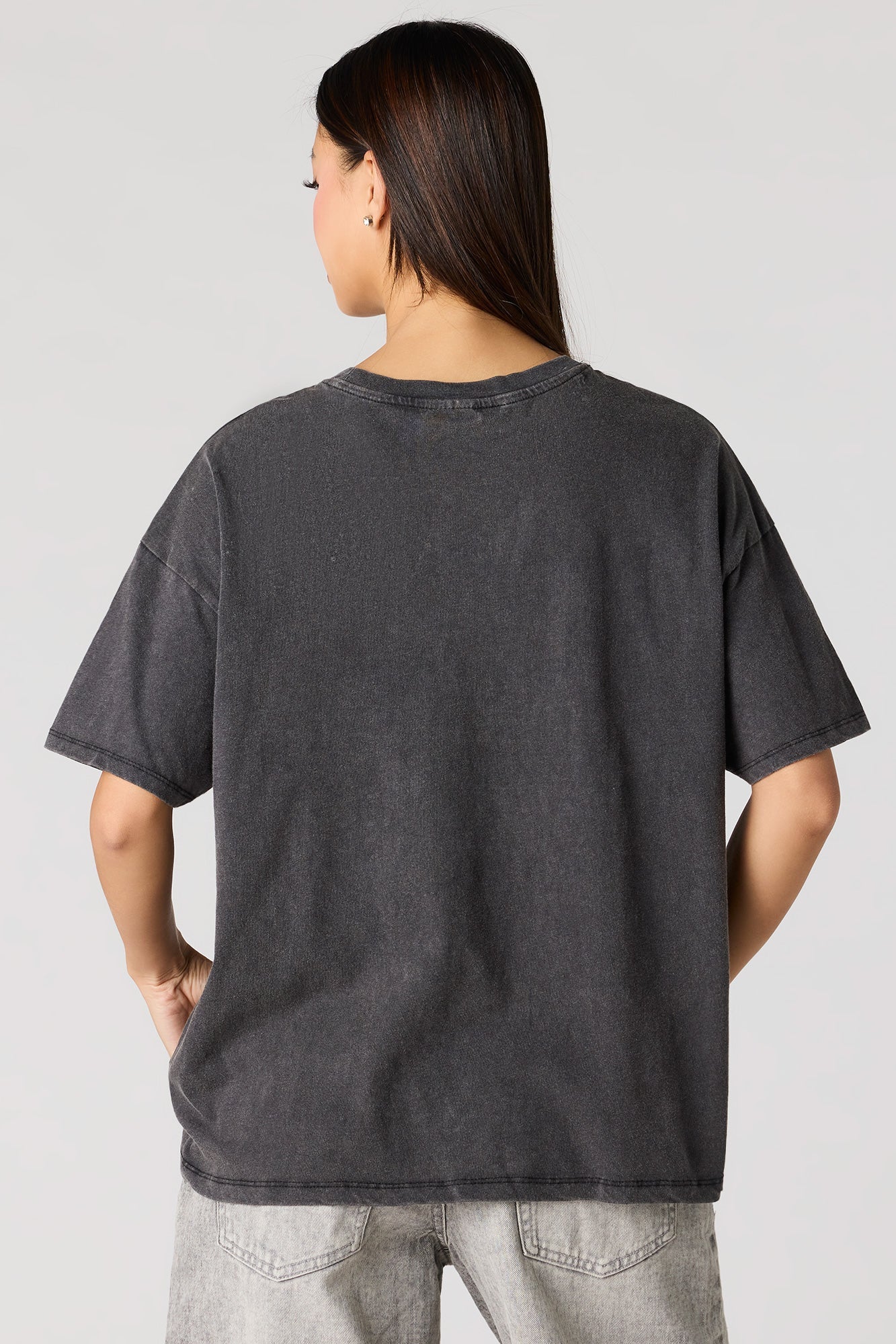 Tupac Graphic Washed Boyfriend T-Shirt