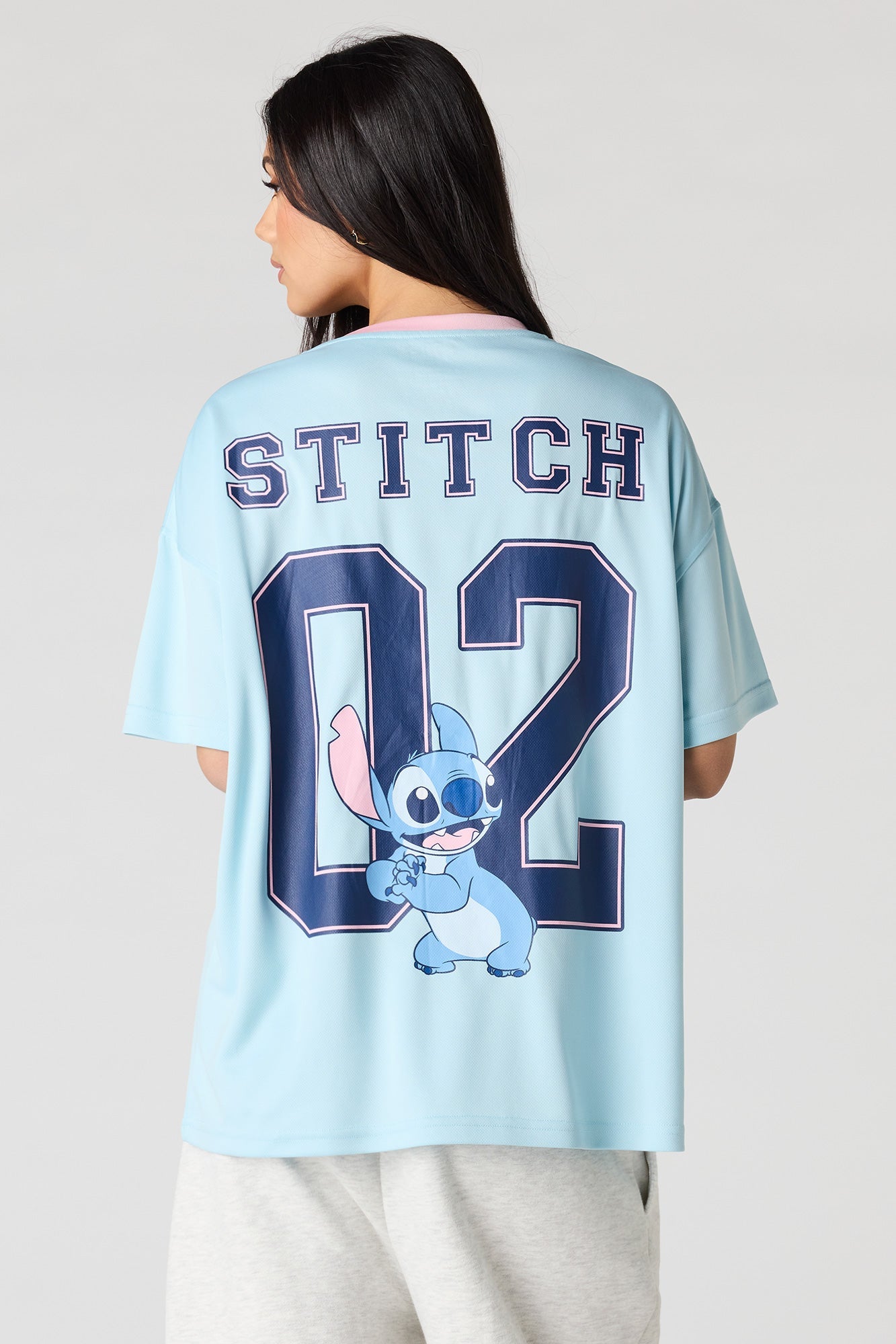 Stitch Graphic Mesh Jersey