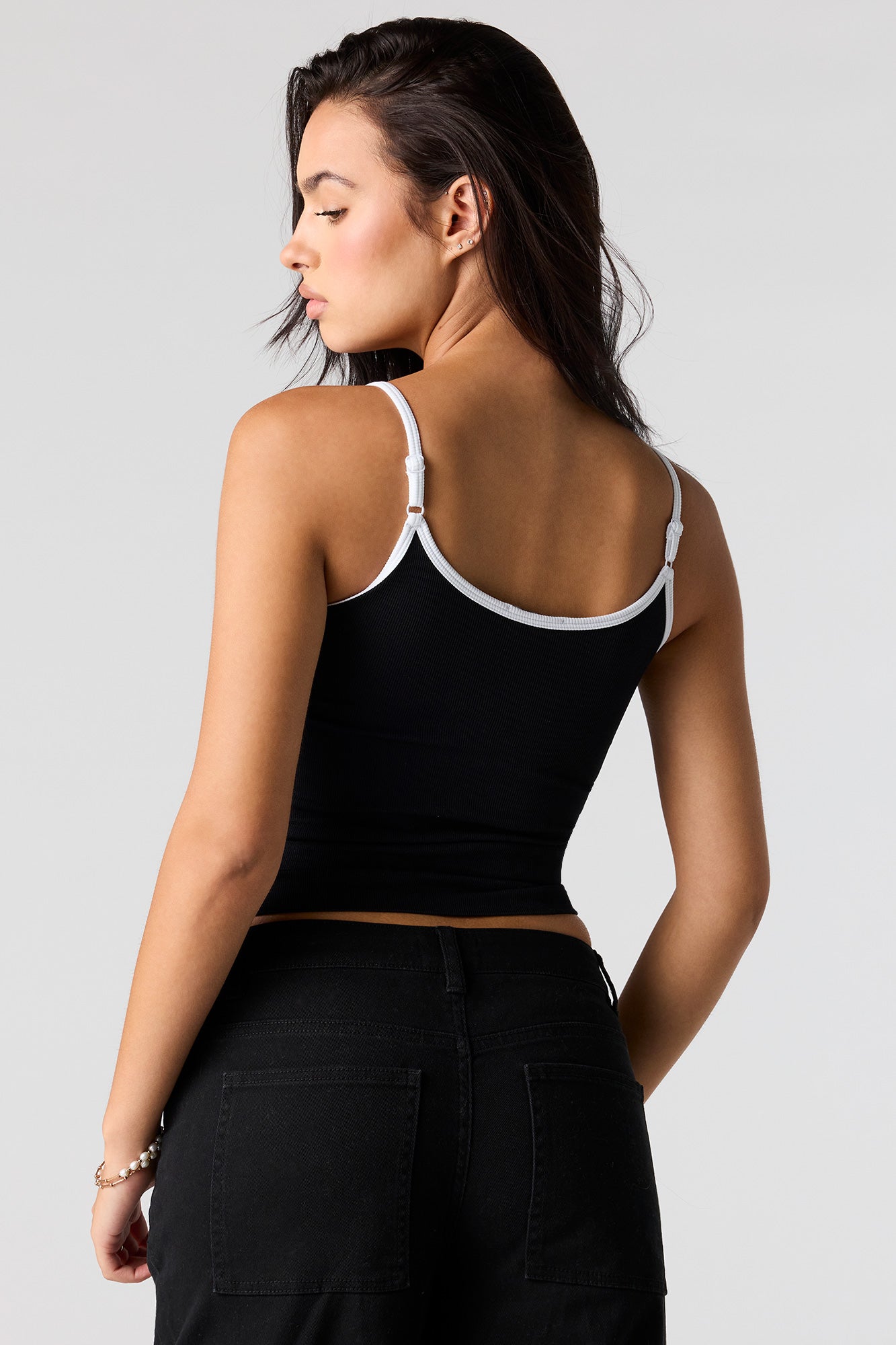 Seamless Ribbed Contrast Cami
