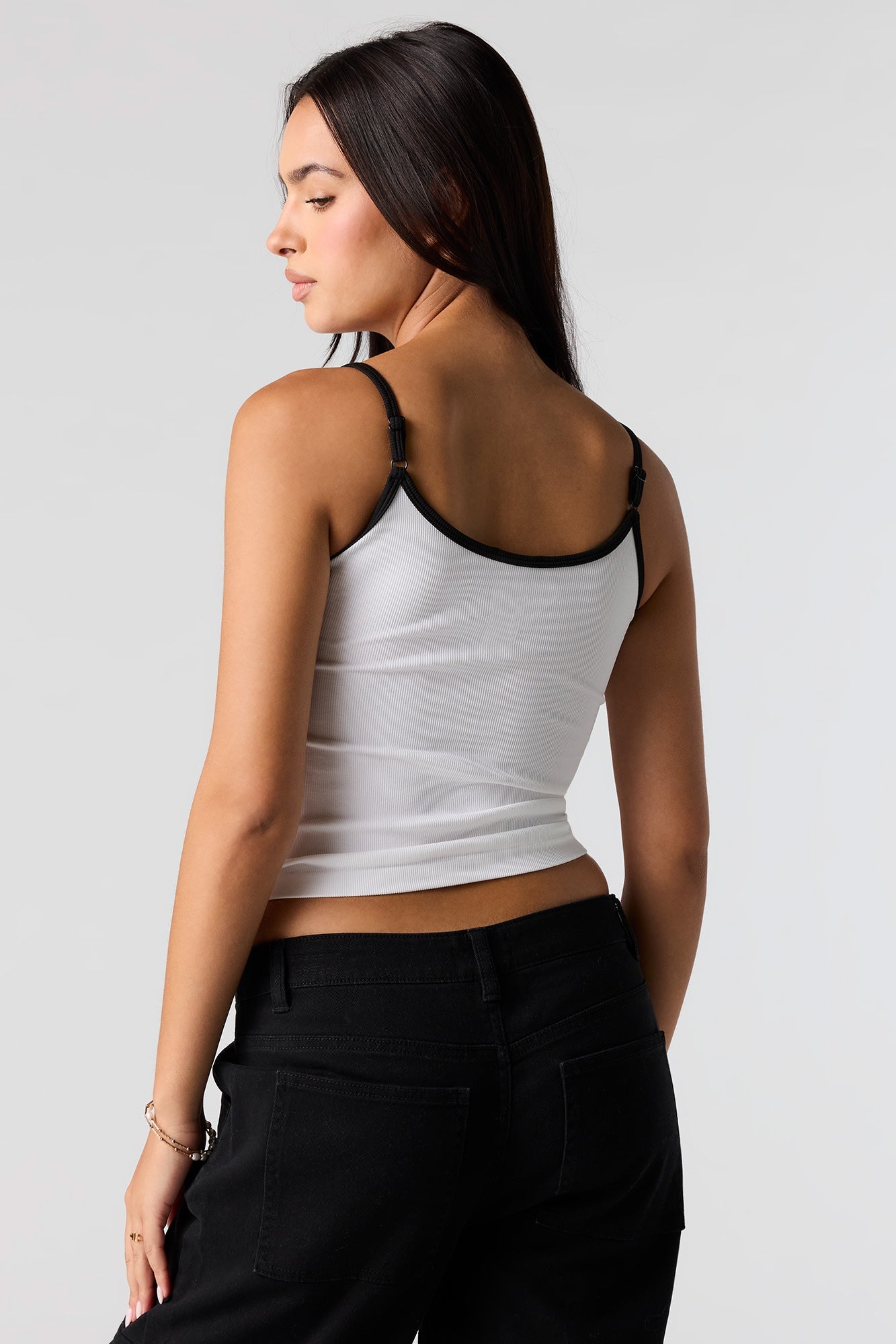 Seamless Ribbed Contrast Cami