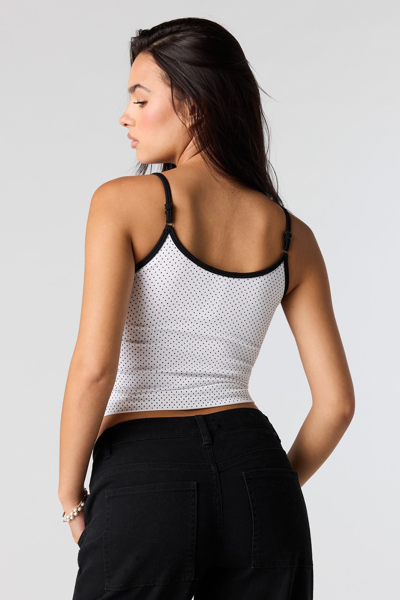 Seamless Ribbed Contrast Cami