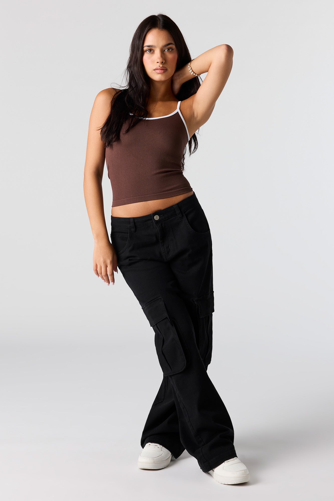 Seamless Ribbed Contrast Cami