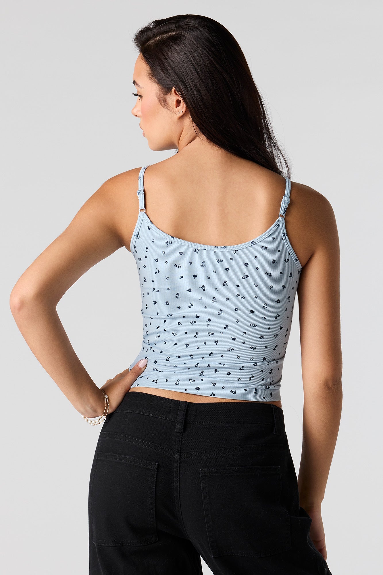 Seamless Ribbed Contrast Cami