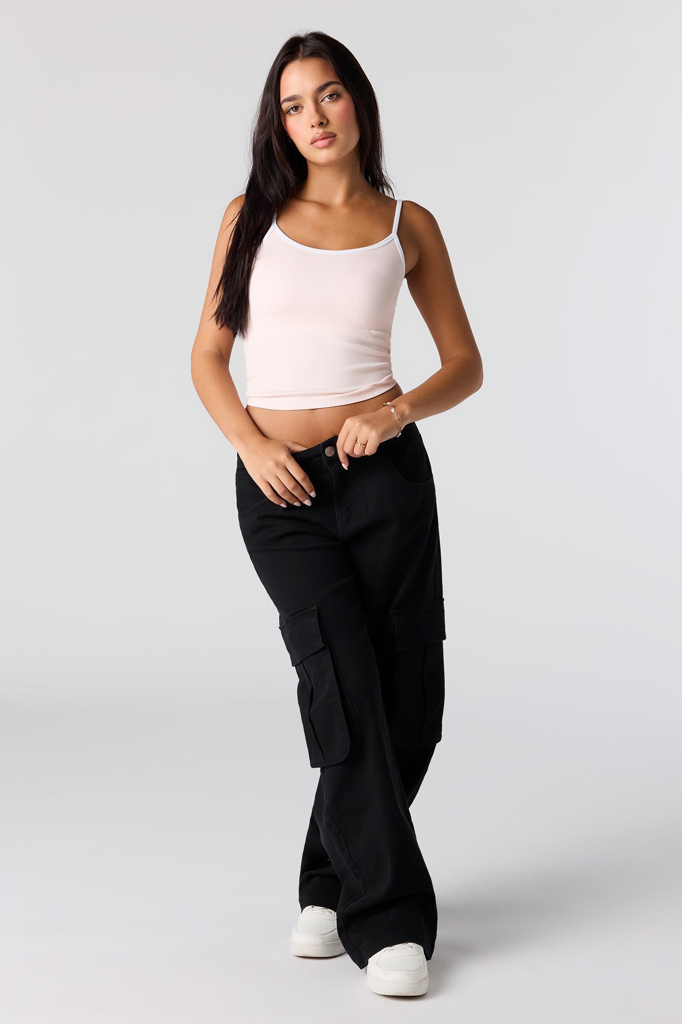 Seamless Ribbed Contrast Cami
