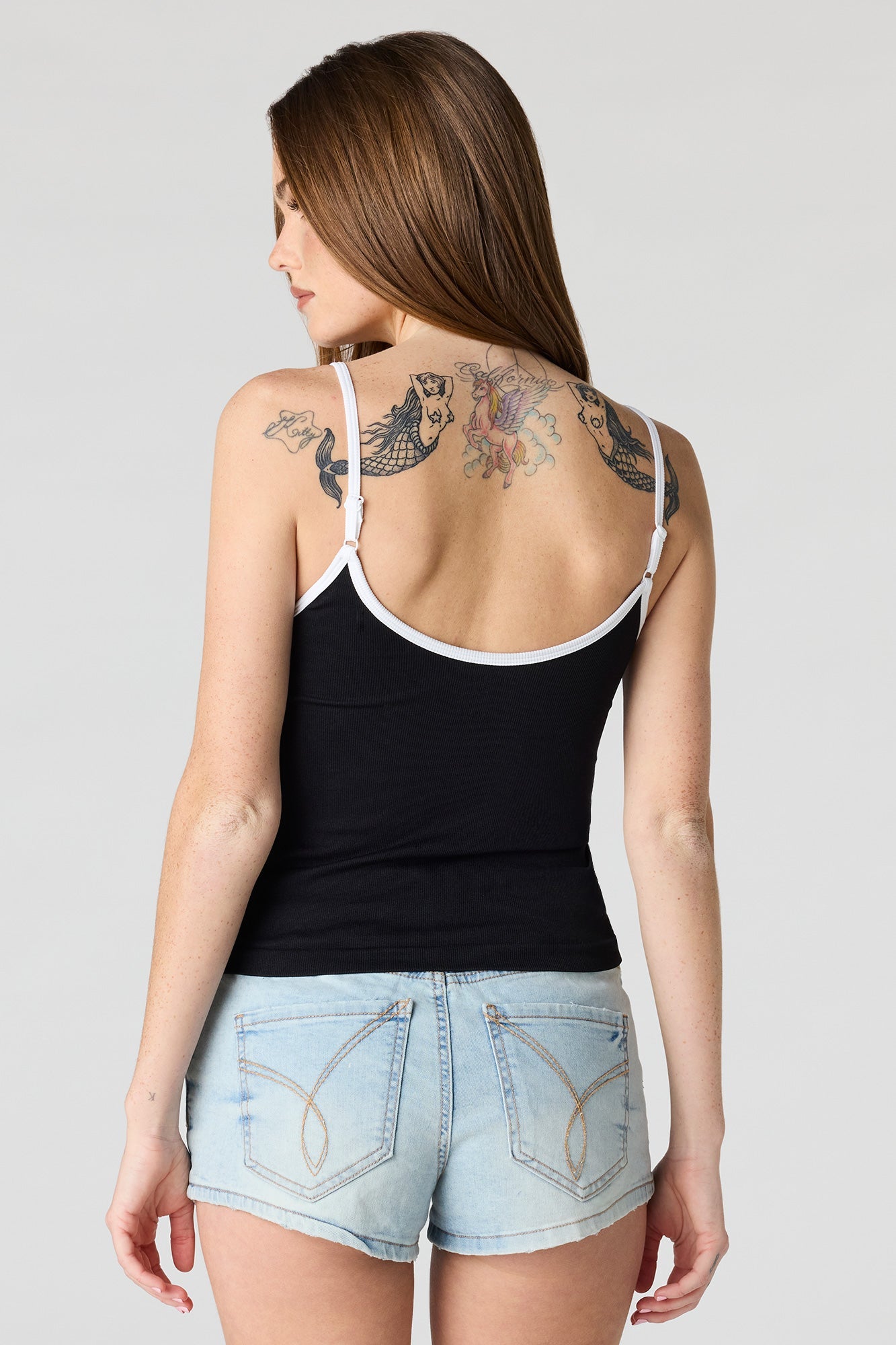 Braless Seamless Ribbed V-Neck Cami