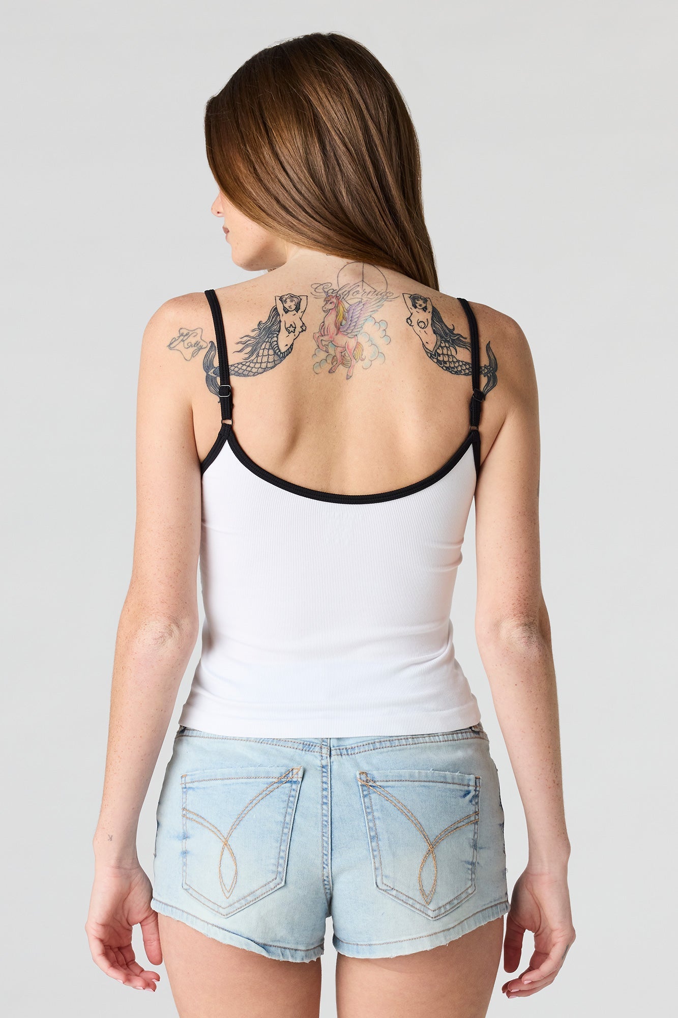 Braless Seamless Ribbed V-Neck Cami
