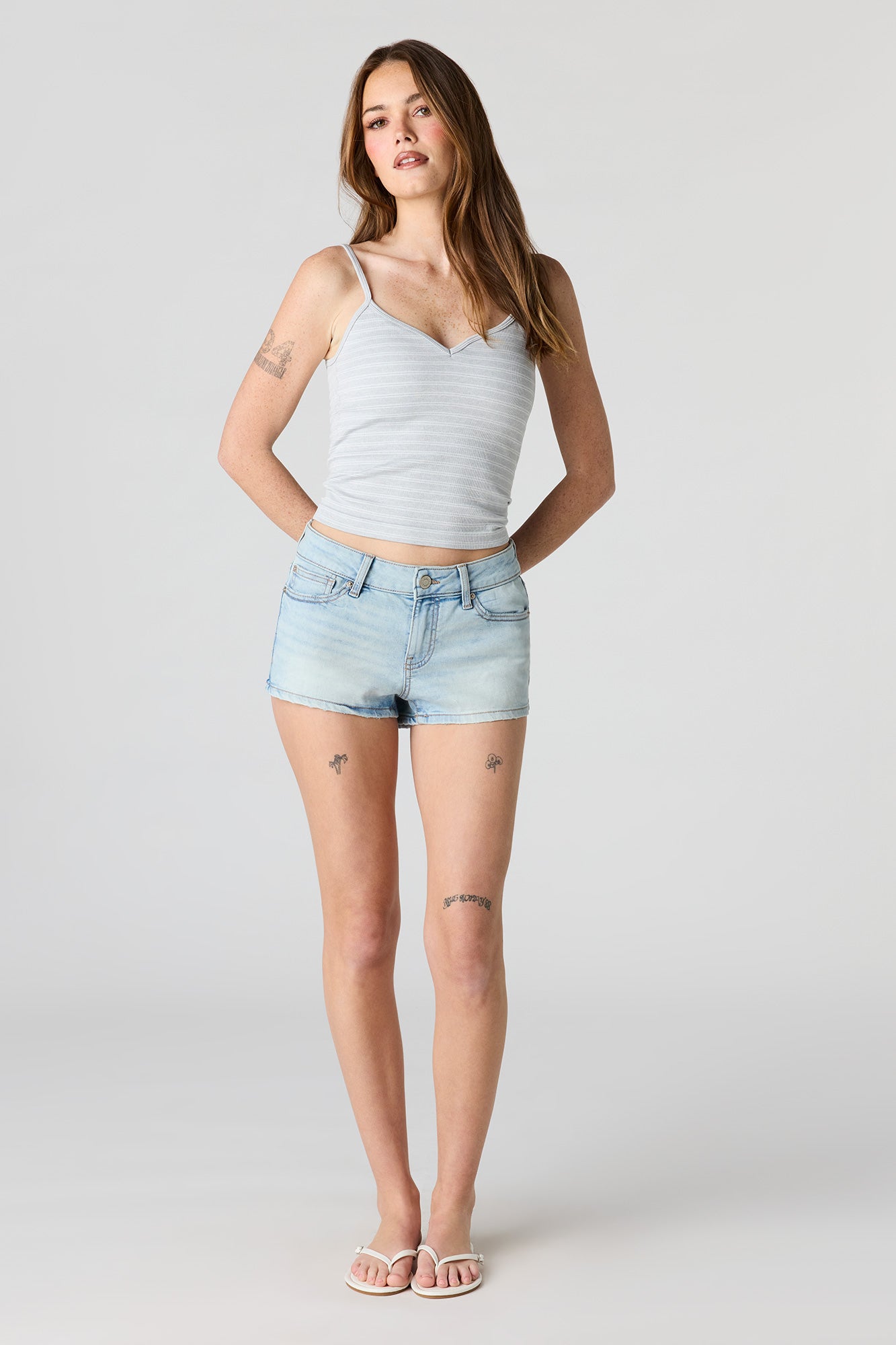 Braless Seamless Ribbed V-Neck Cami