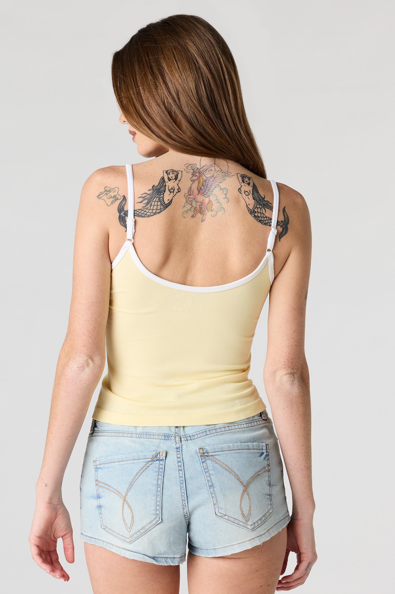 Braless Seamless Ribbed V-Neck Cami