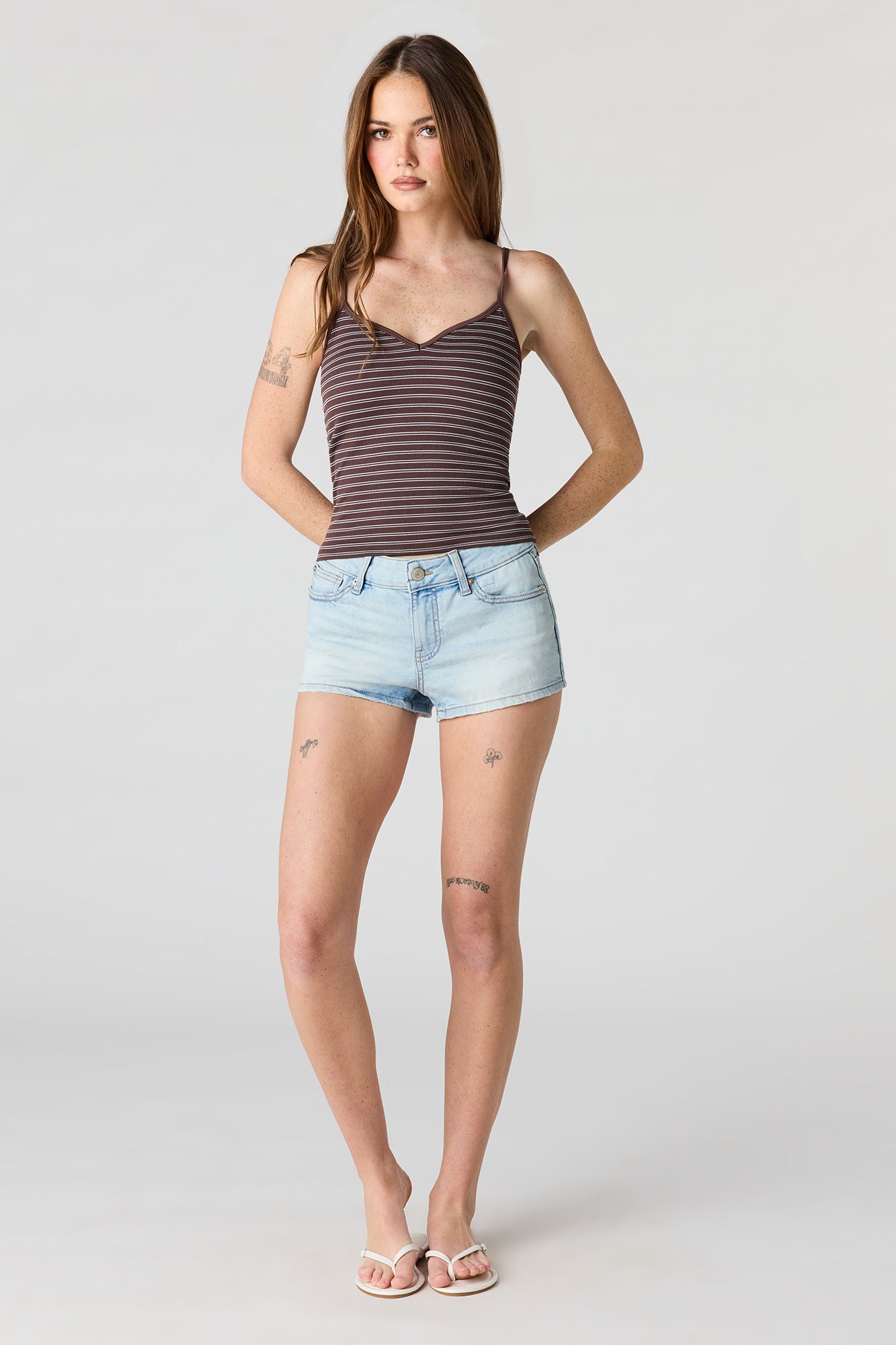Braless Seamless Ribbed V-Neck Cami