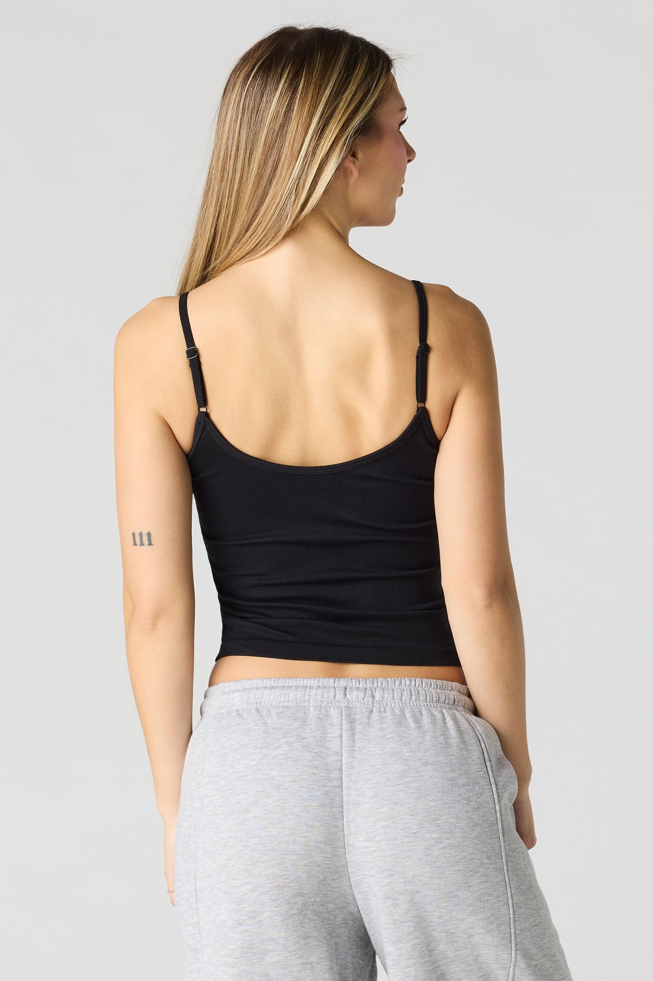 Braless Seamless Ribbed V-Neck Cami