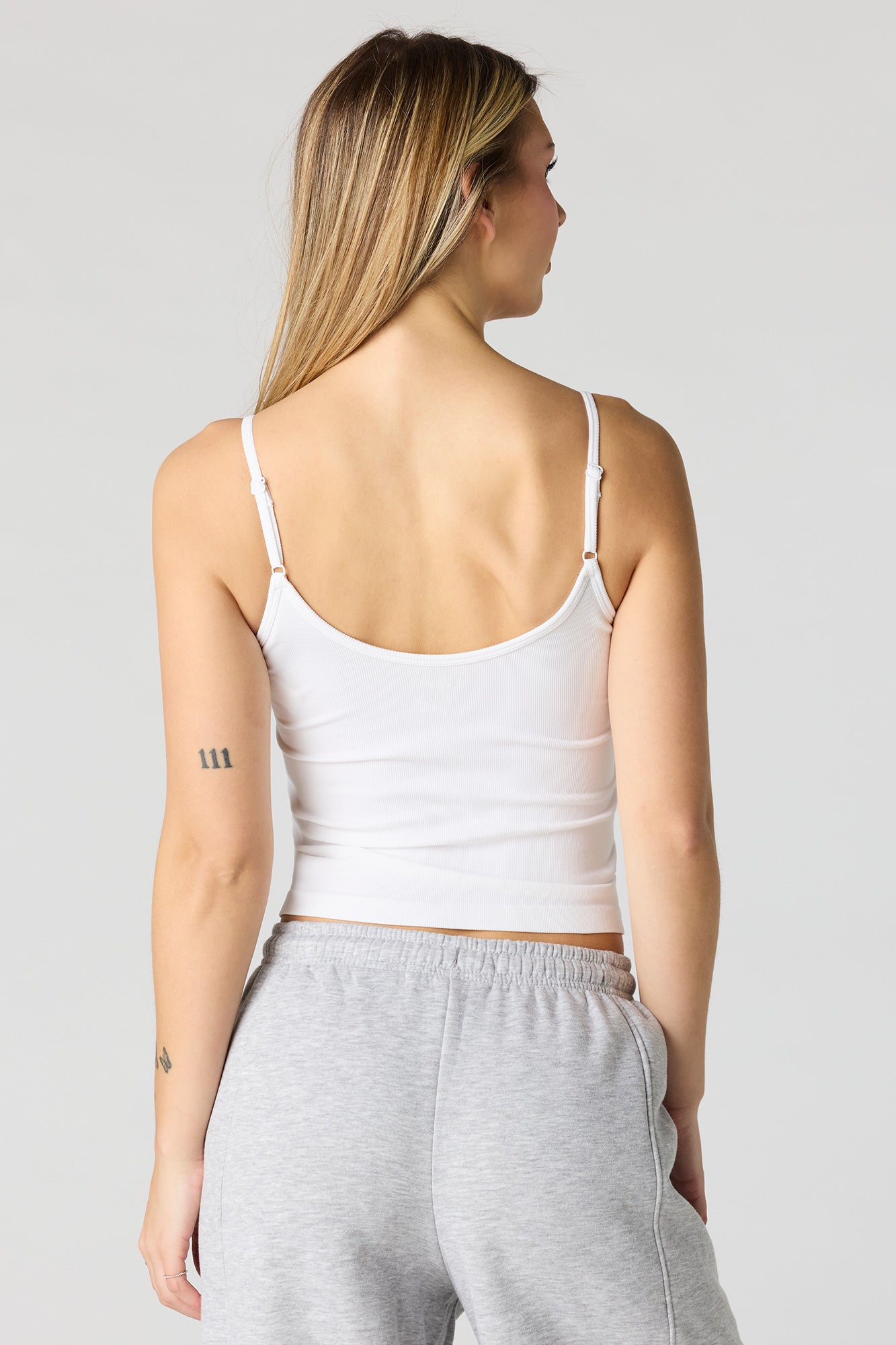 Braless Seamless Ribbed V-Neck Cami
