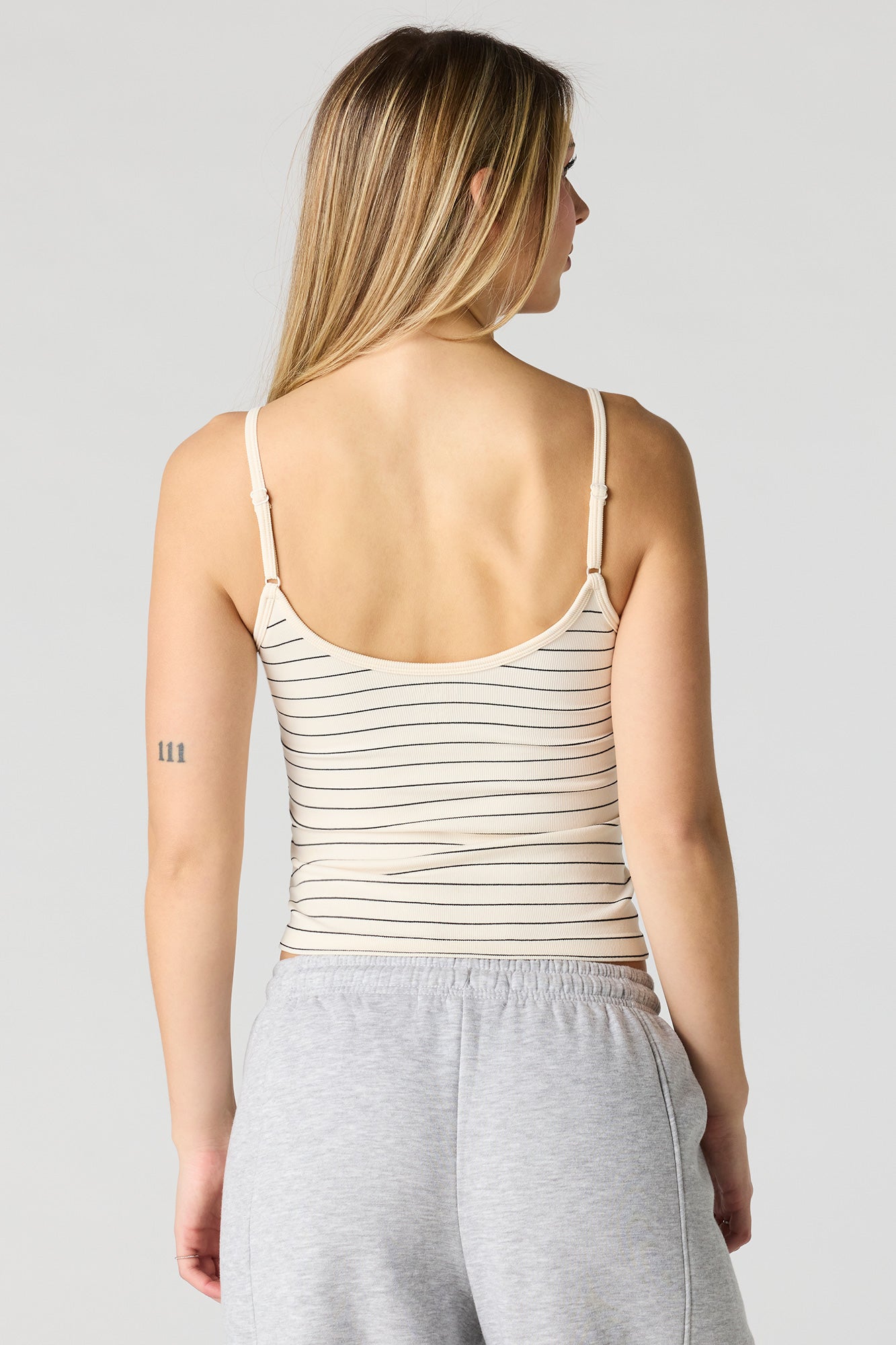Braless Seamless Ribbed V-Neck Cami