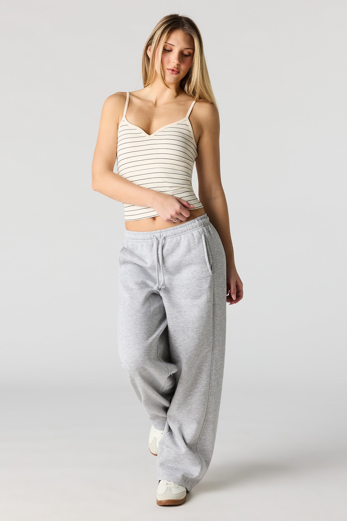 Braless Seamless Ribbed V-Neck Cami