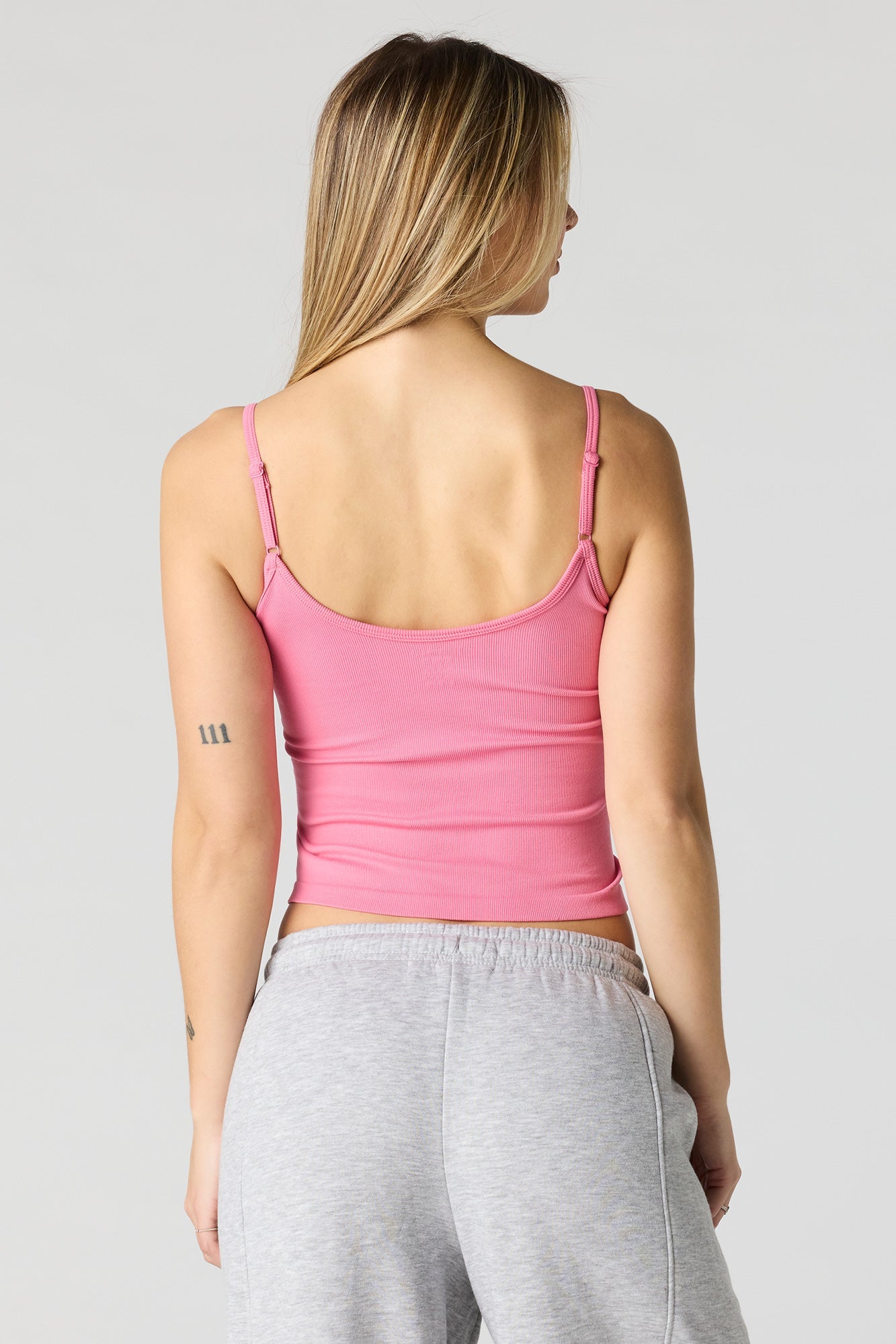 Braless Seamless Ribbed V-Neck Cami