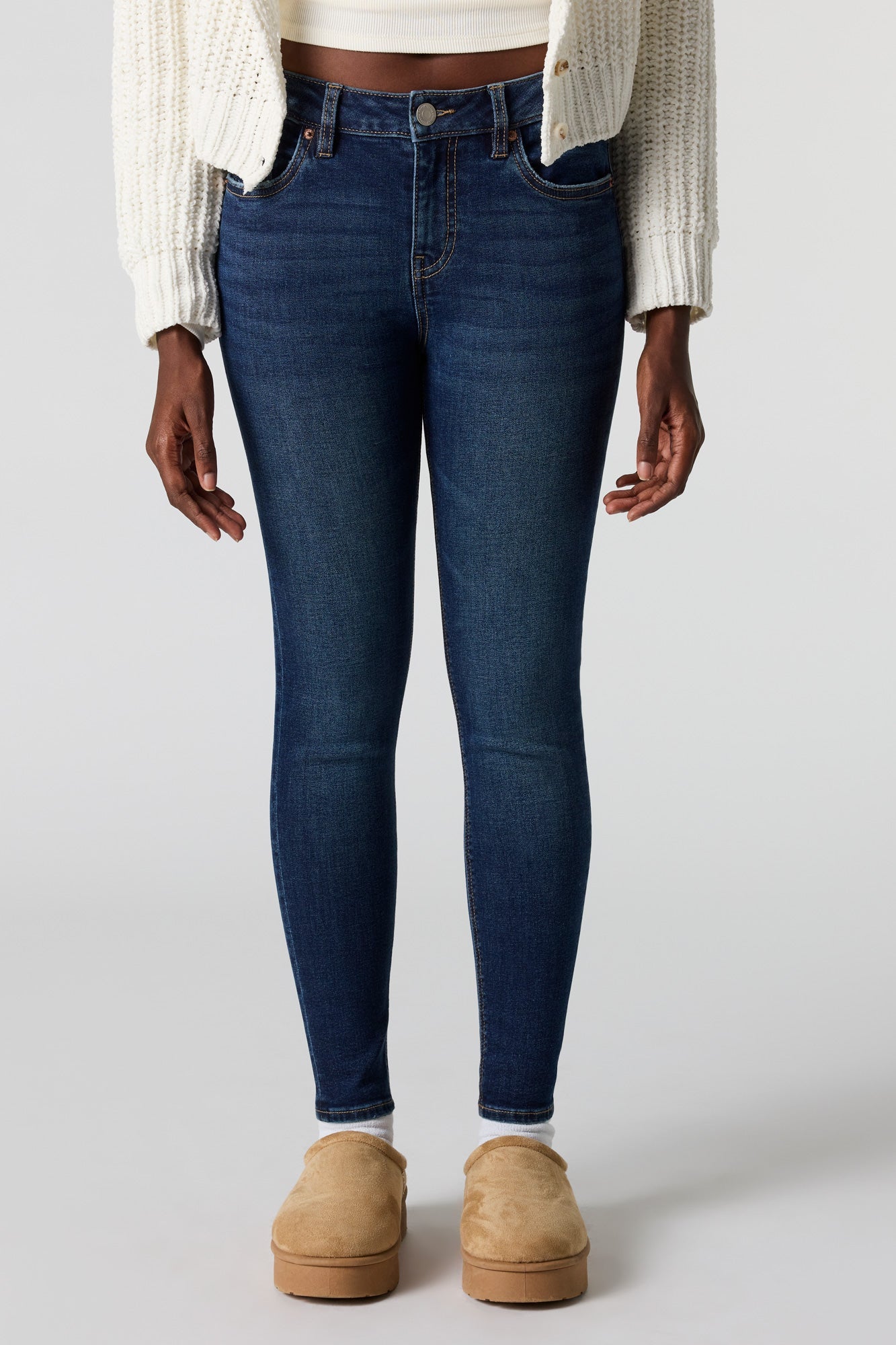 High Rise Skinny Dark Jean