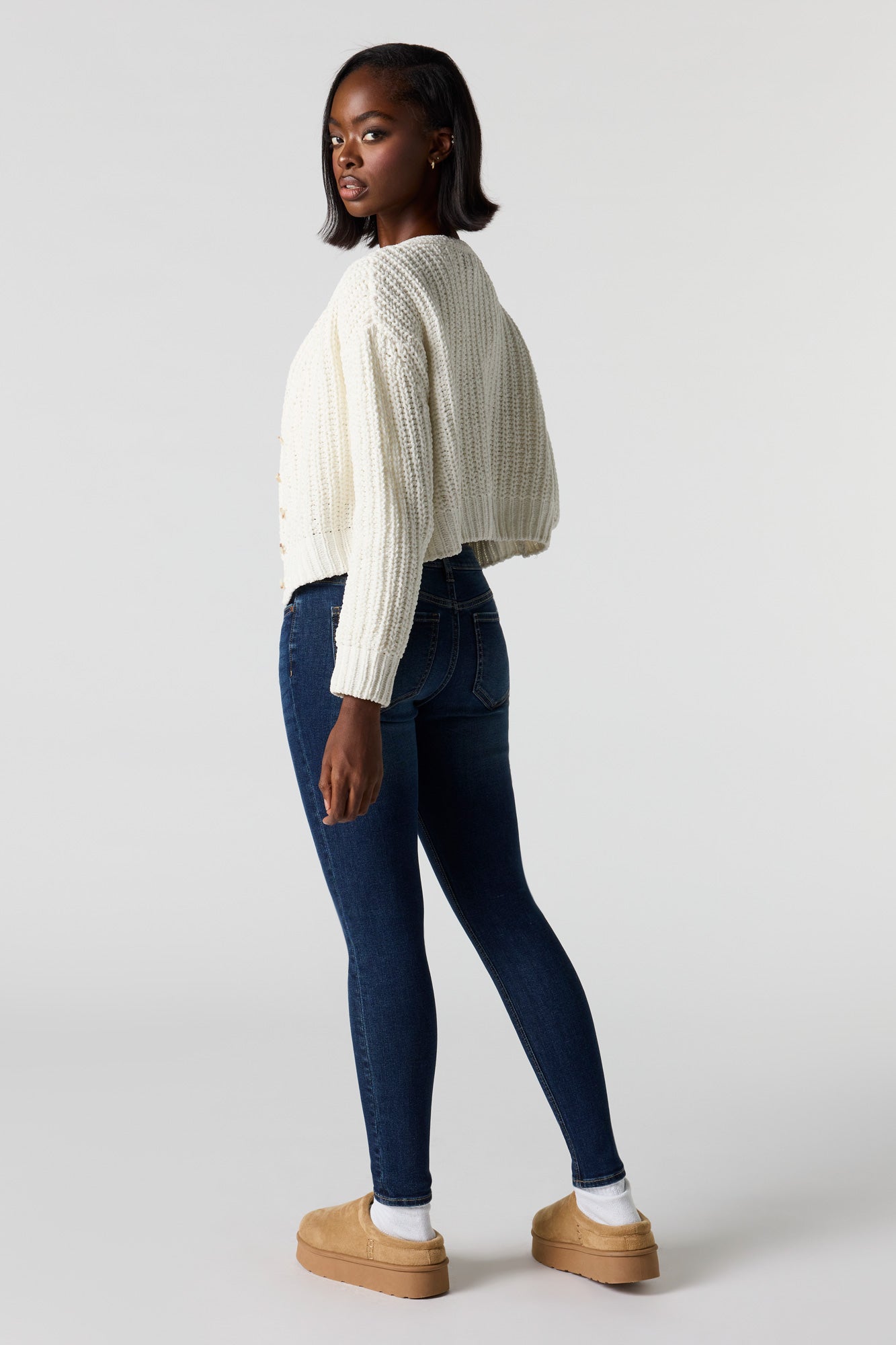 High Rise Skinny Dark Jean