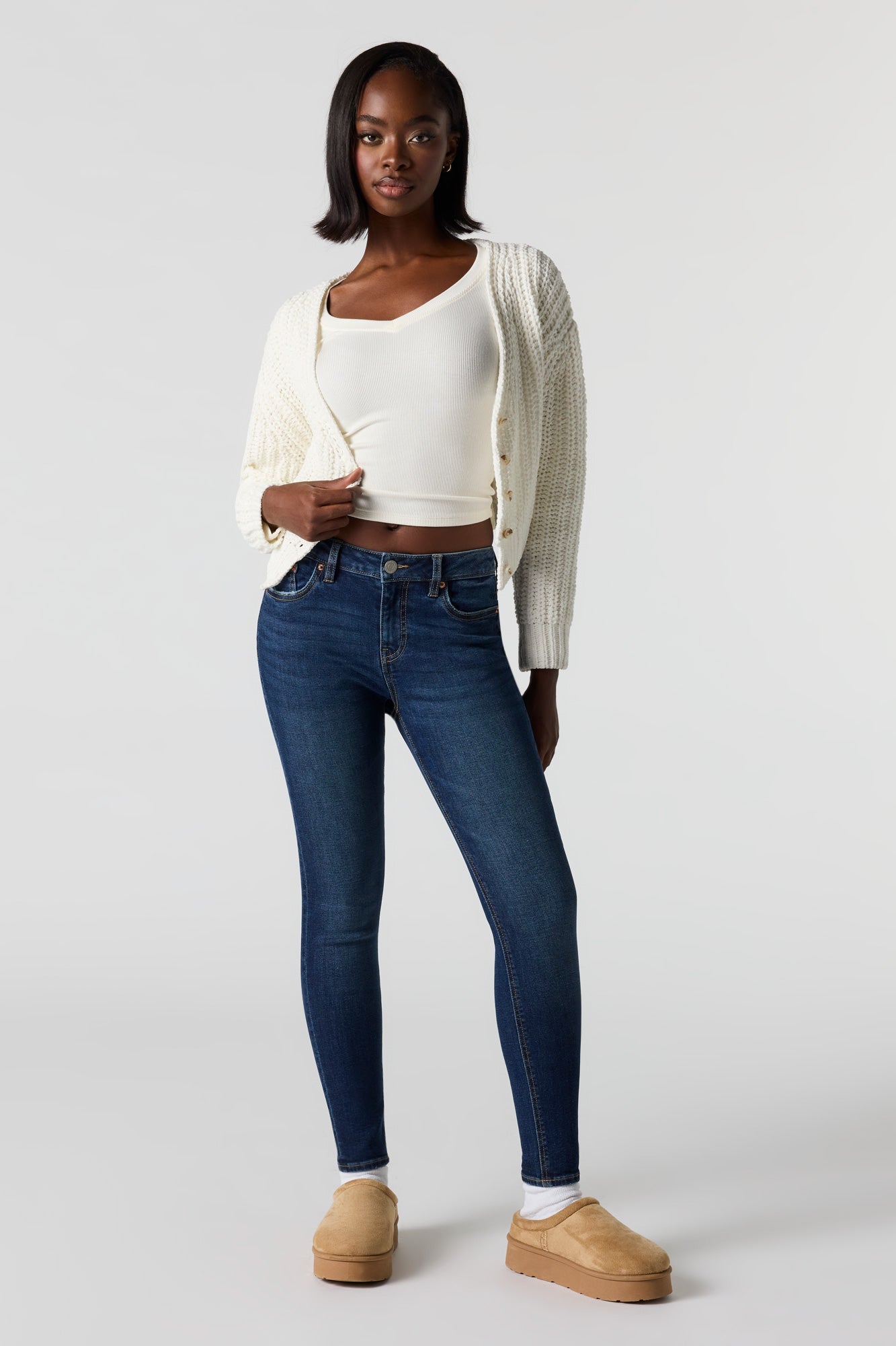 High Rise Skinny Dark Jean