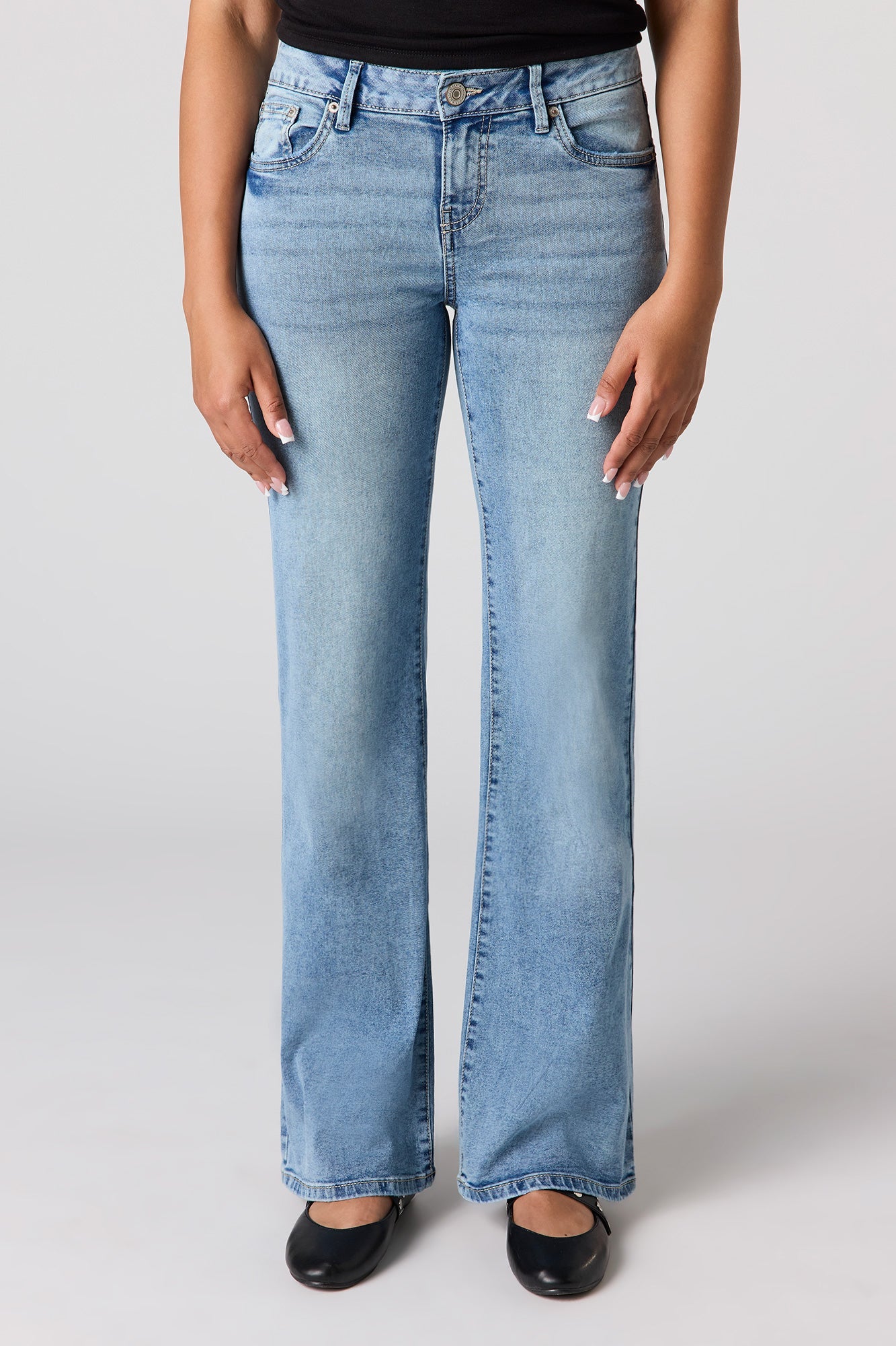 Low Rise Push Up Flare Vintage Medium Jean