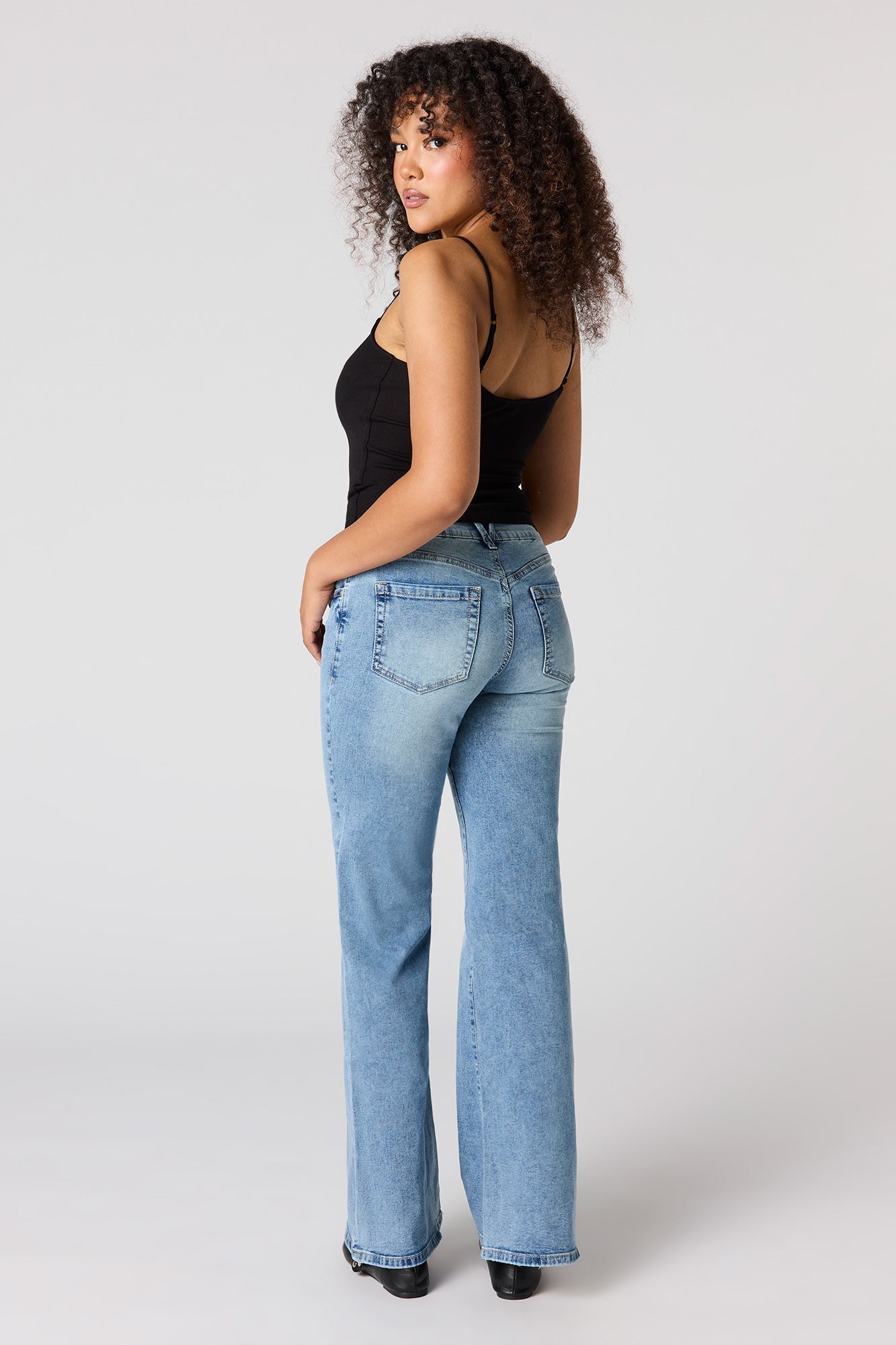Low Rise Push Up Flare Vintage Medium Jean