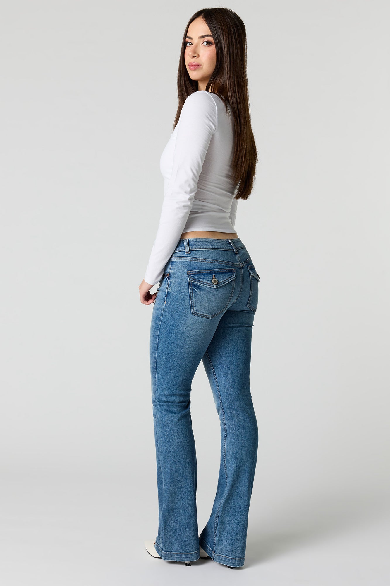 Low Rise Medium Flare Jean