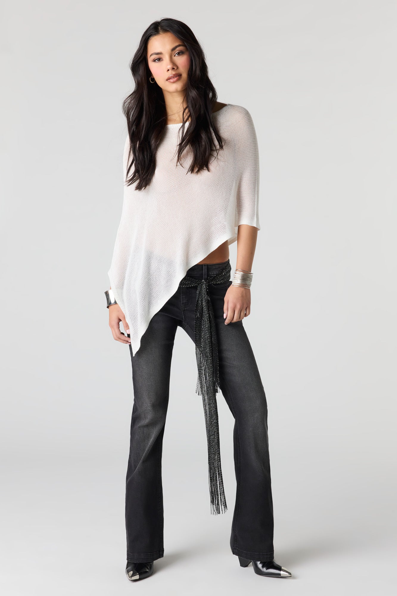 Low Rise Flap Pocket Flare Jean