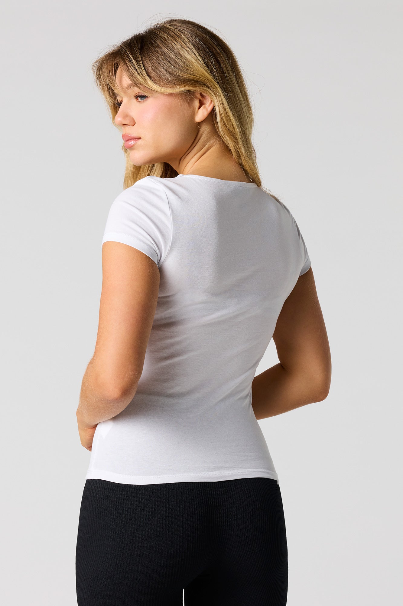 Soft Contour Scoop Neck T-Shirt