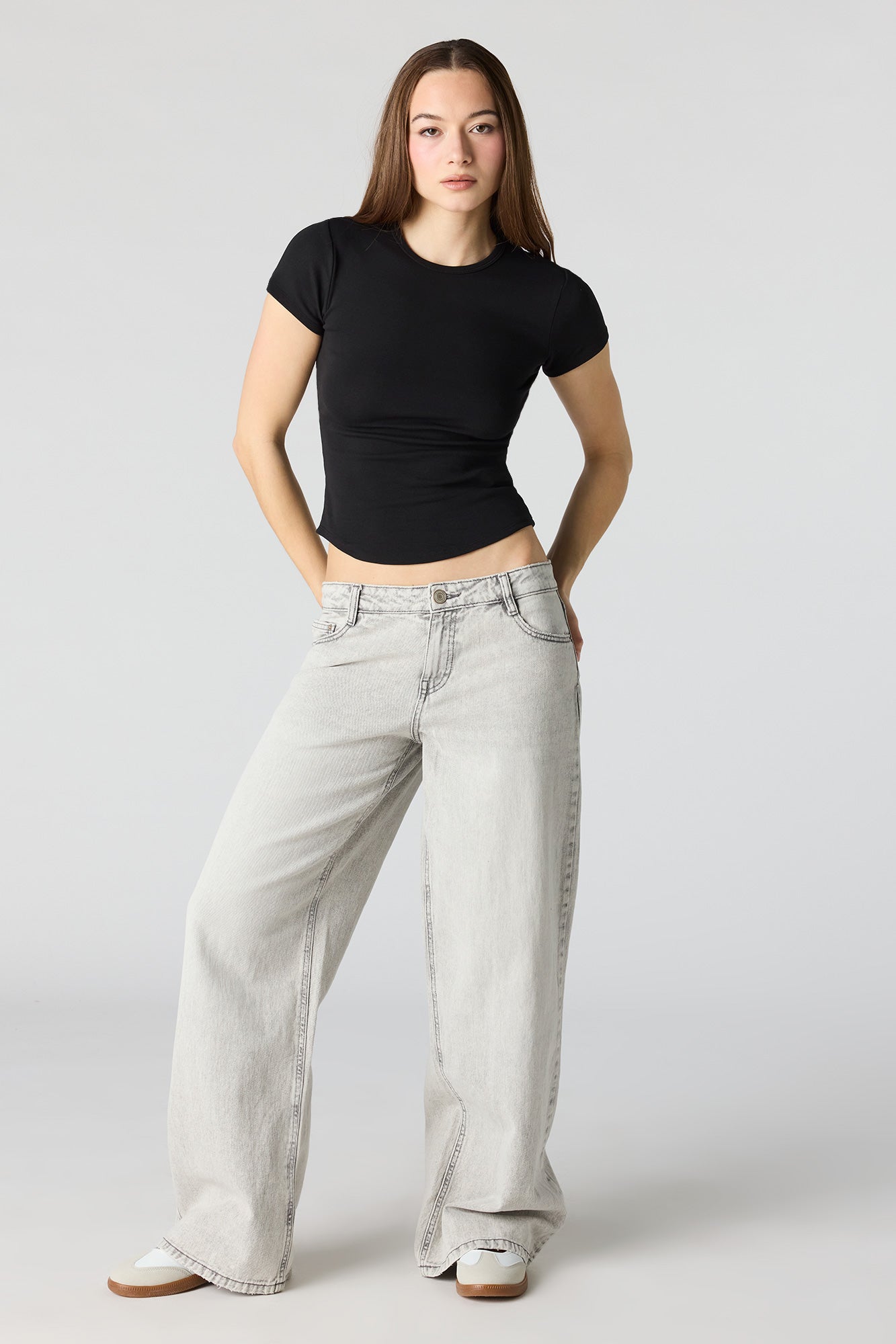 Curved Hem T-Shirt