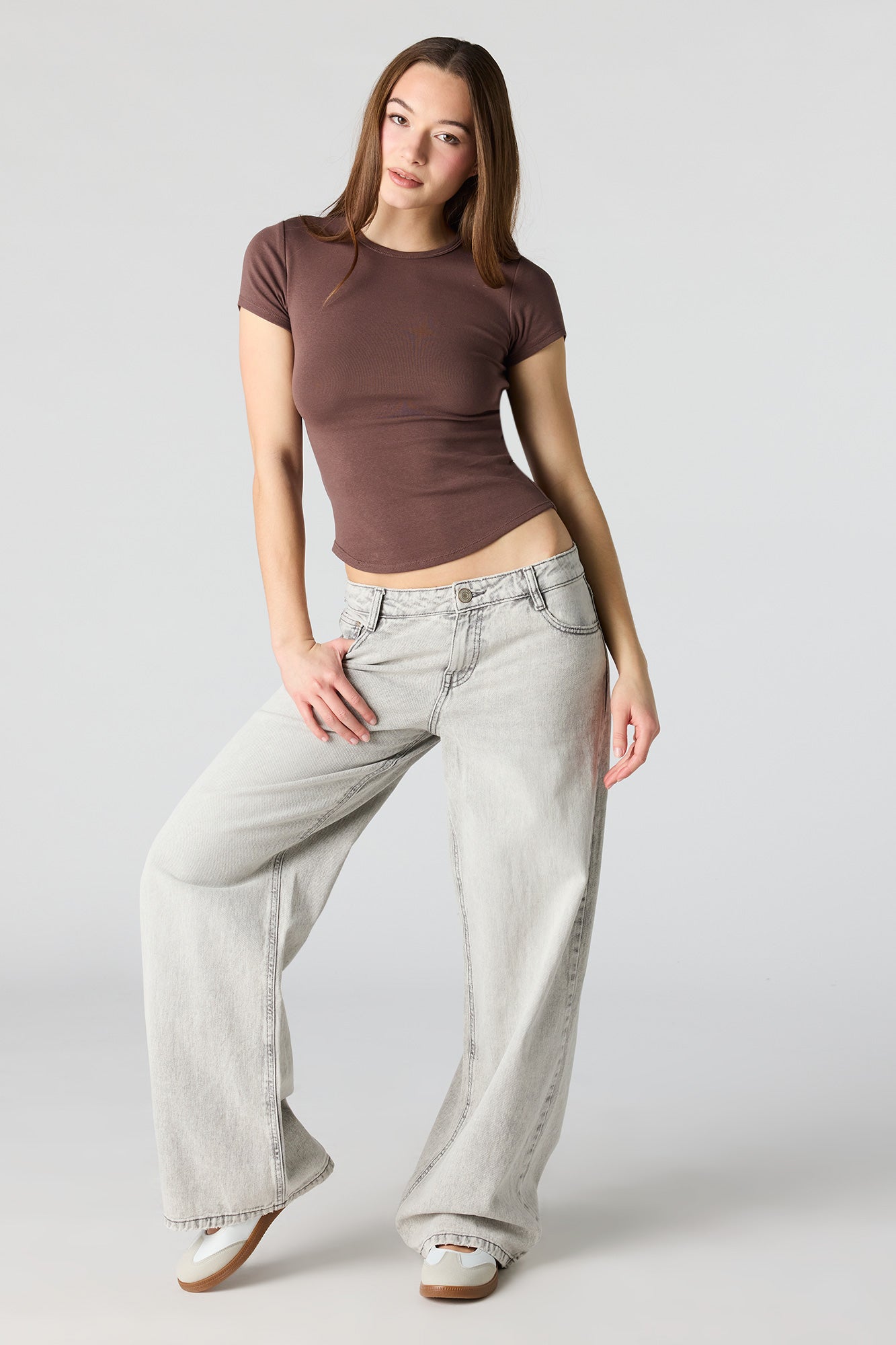 Curved Hem T-Shirt