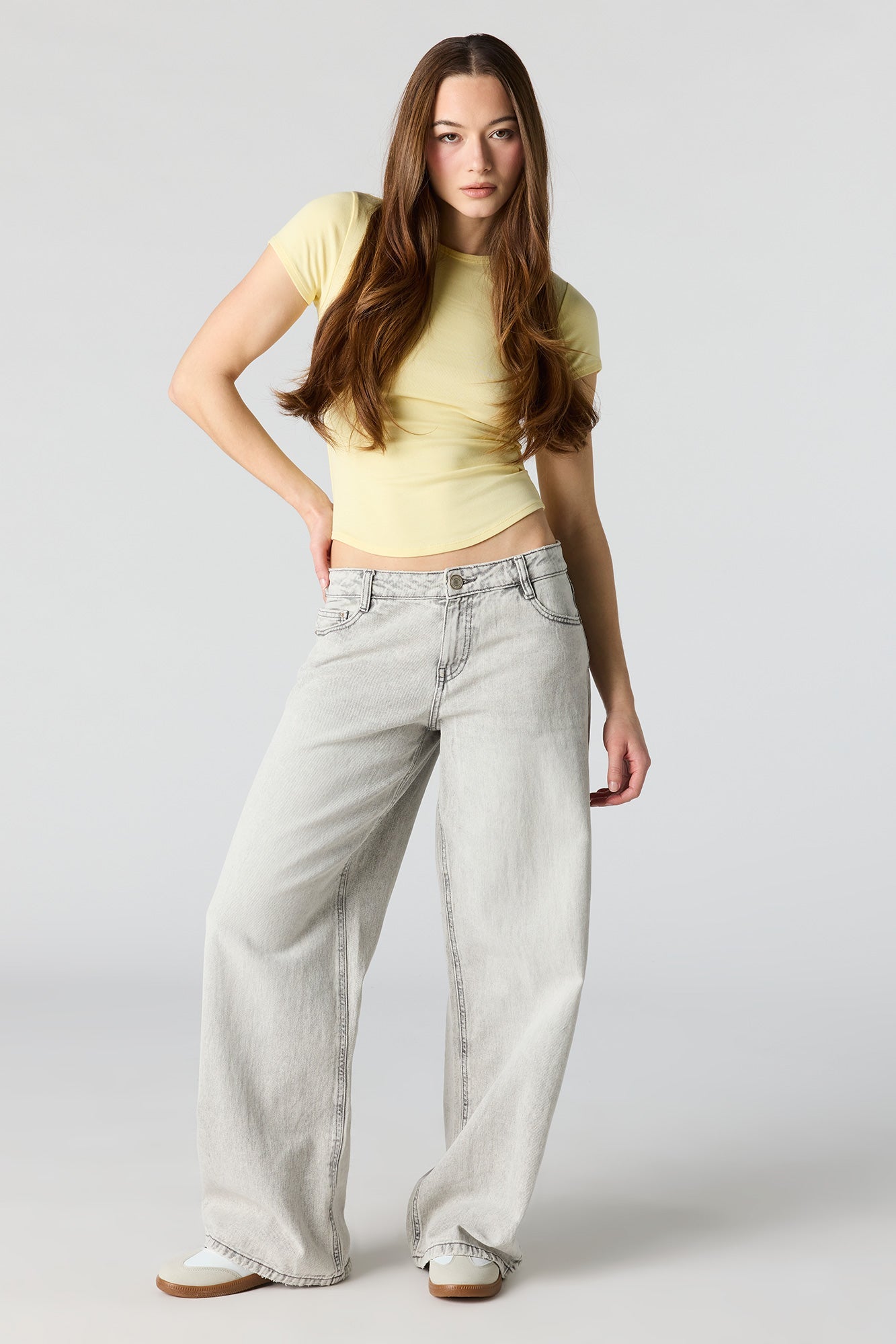 Curved Hem T-Shirt