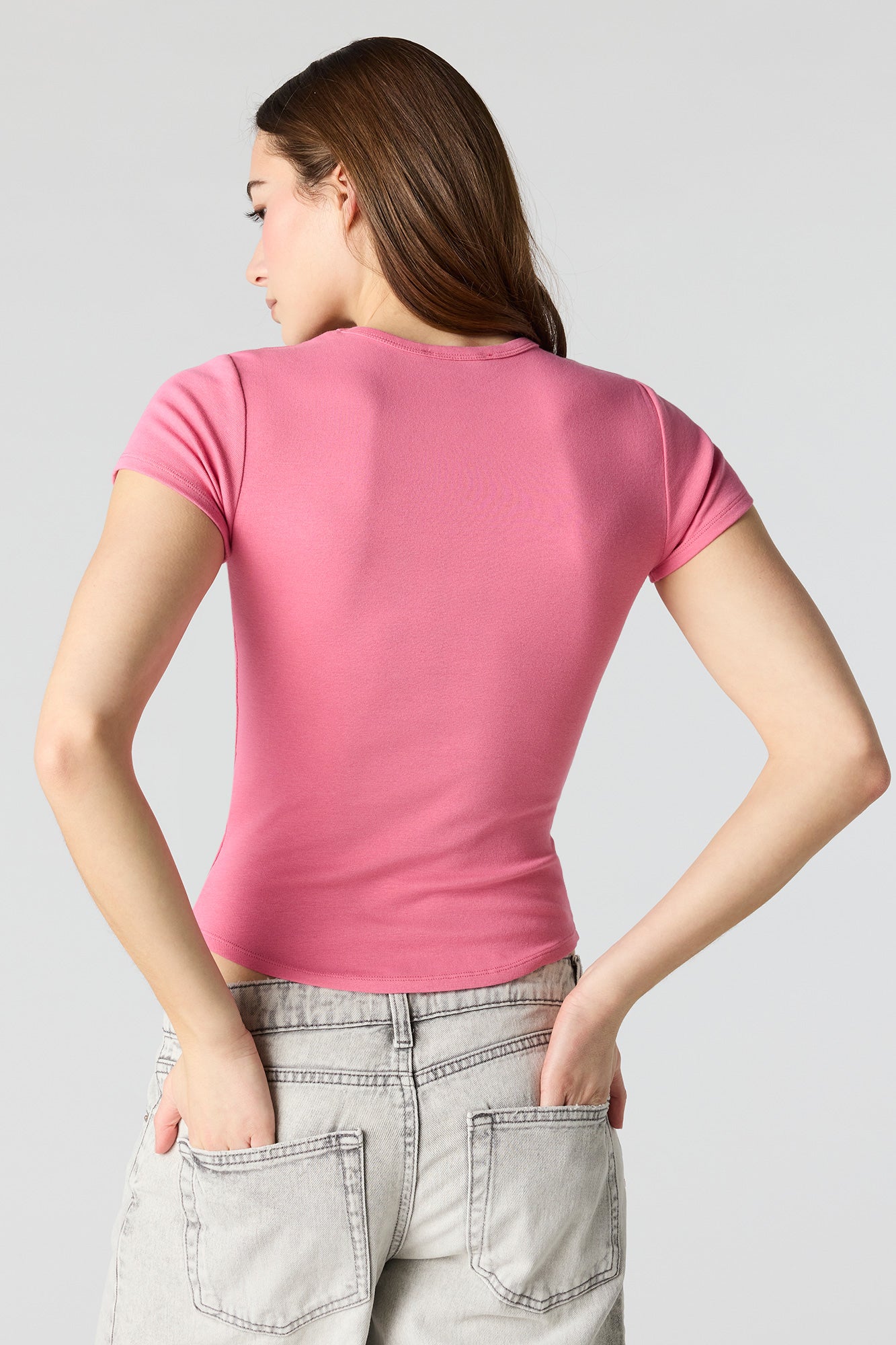 Curved Hem T-Shirt