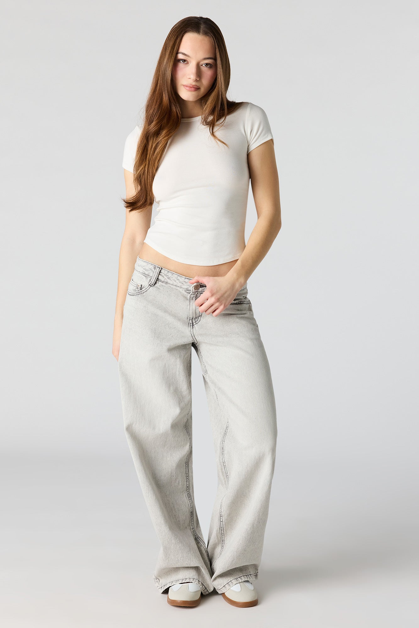 Curved Hem T-Shirt