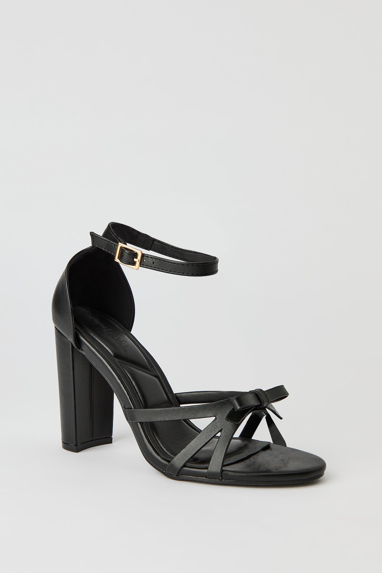 Strappy Bow Ankle Strap High Heel
