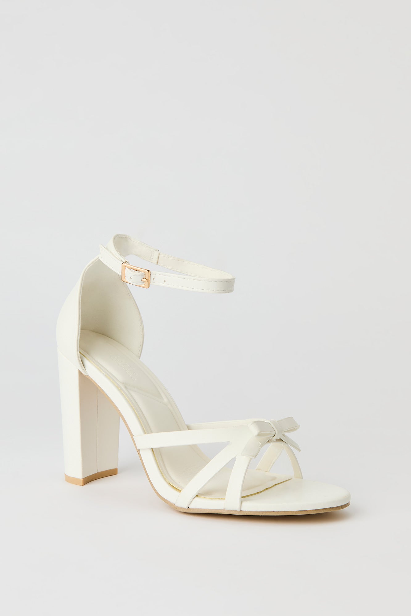 Strappy Bow Ankle Strap High Heel