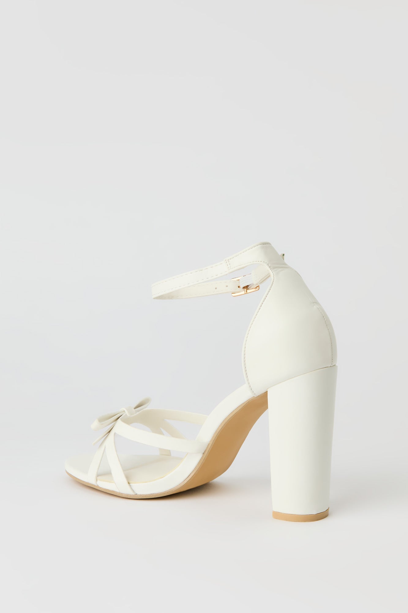 Strappy Bow Ankle Strap High Heel