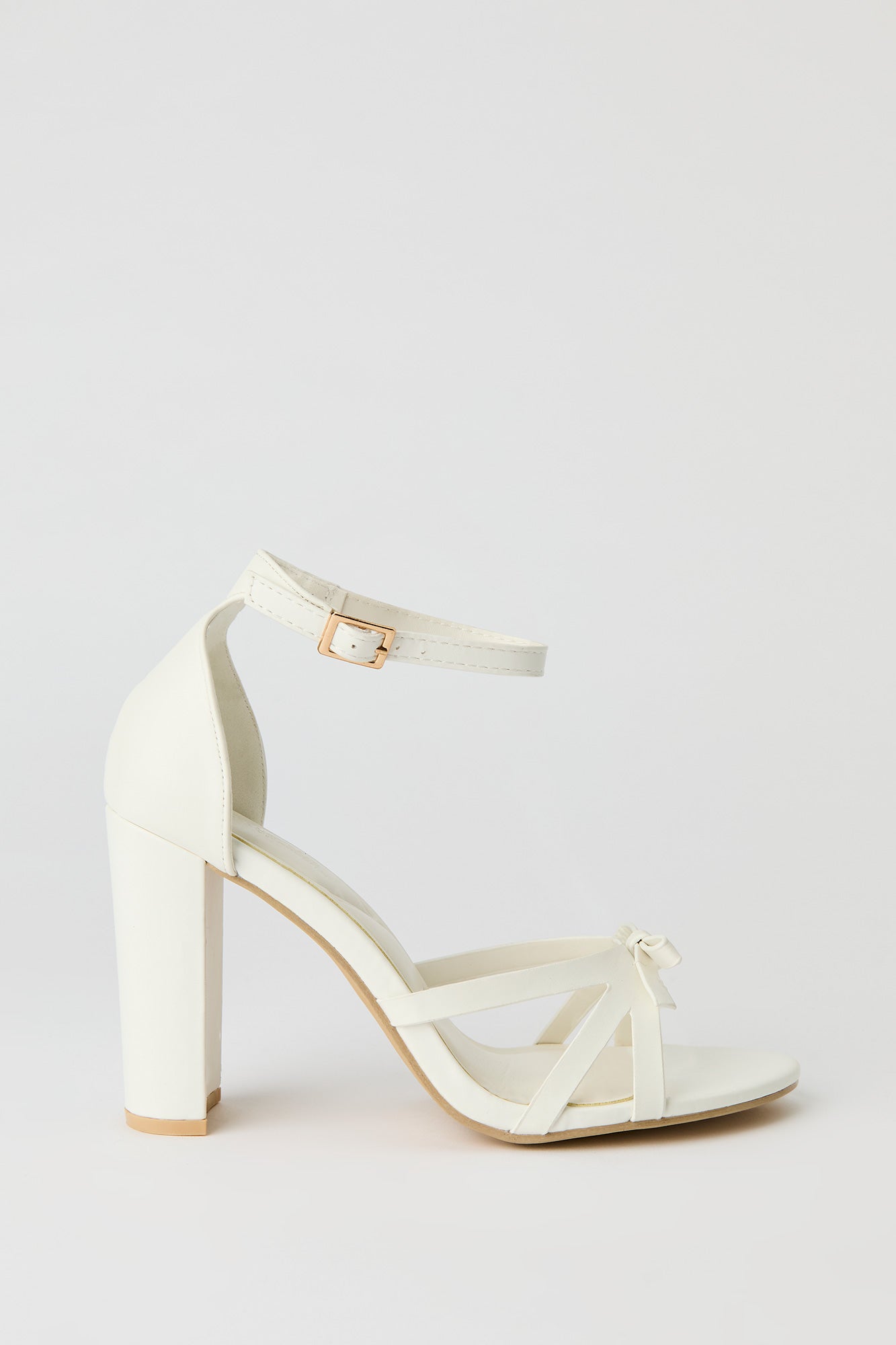 Strappy Bow Ankle Strap High Heel